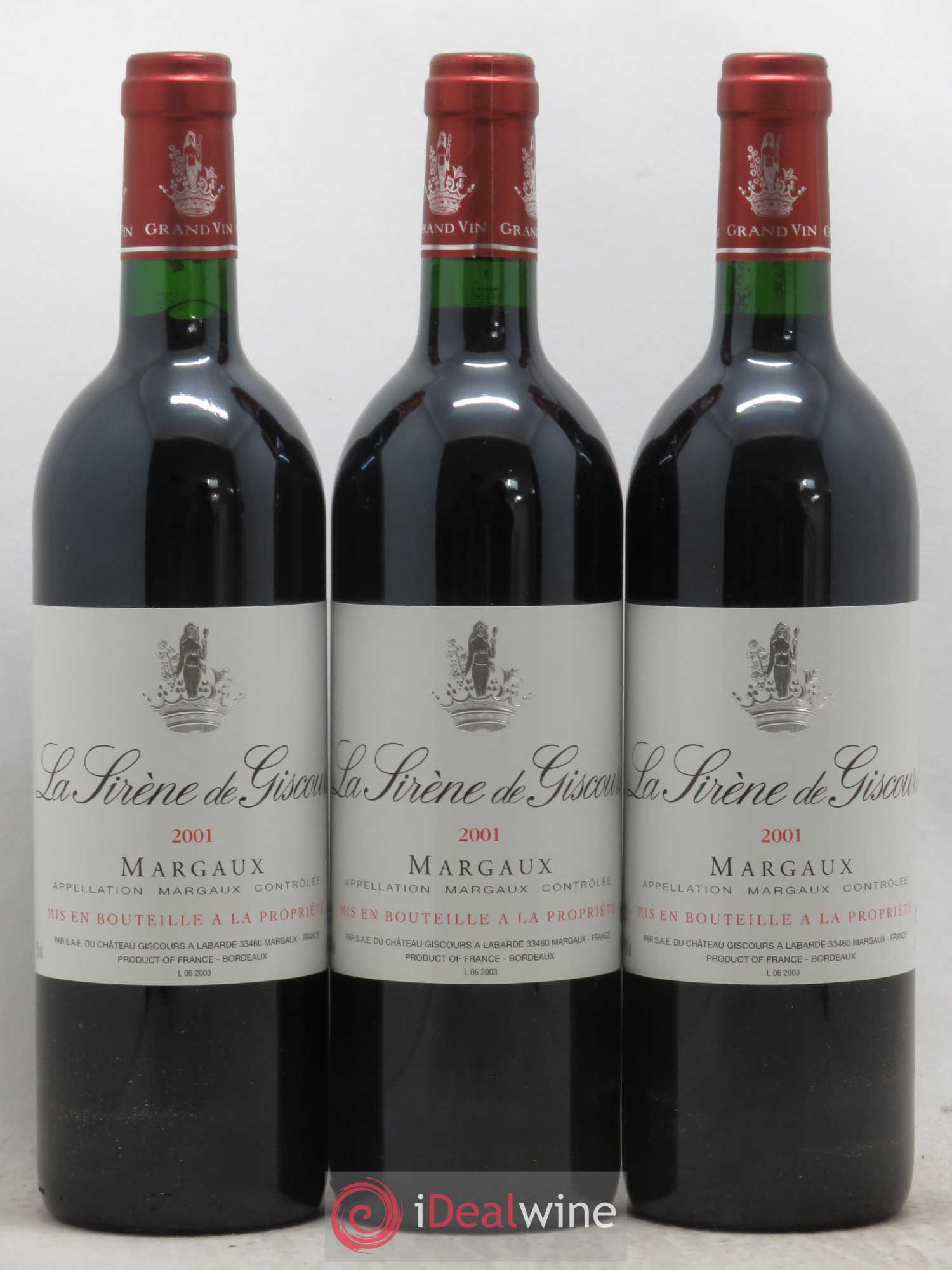 La Sirène de Giscours 2001 - Lot de 6 bouteilles - 2