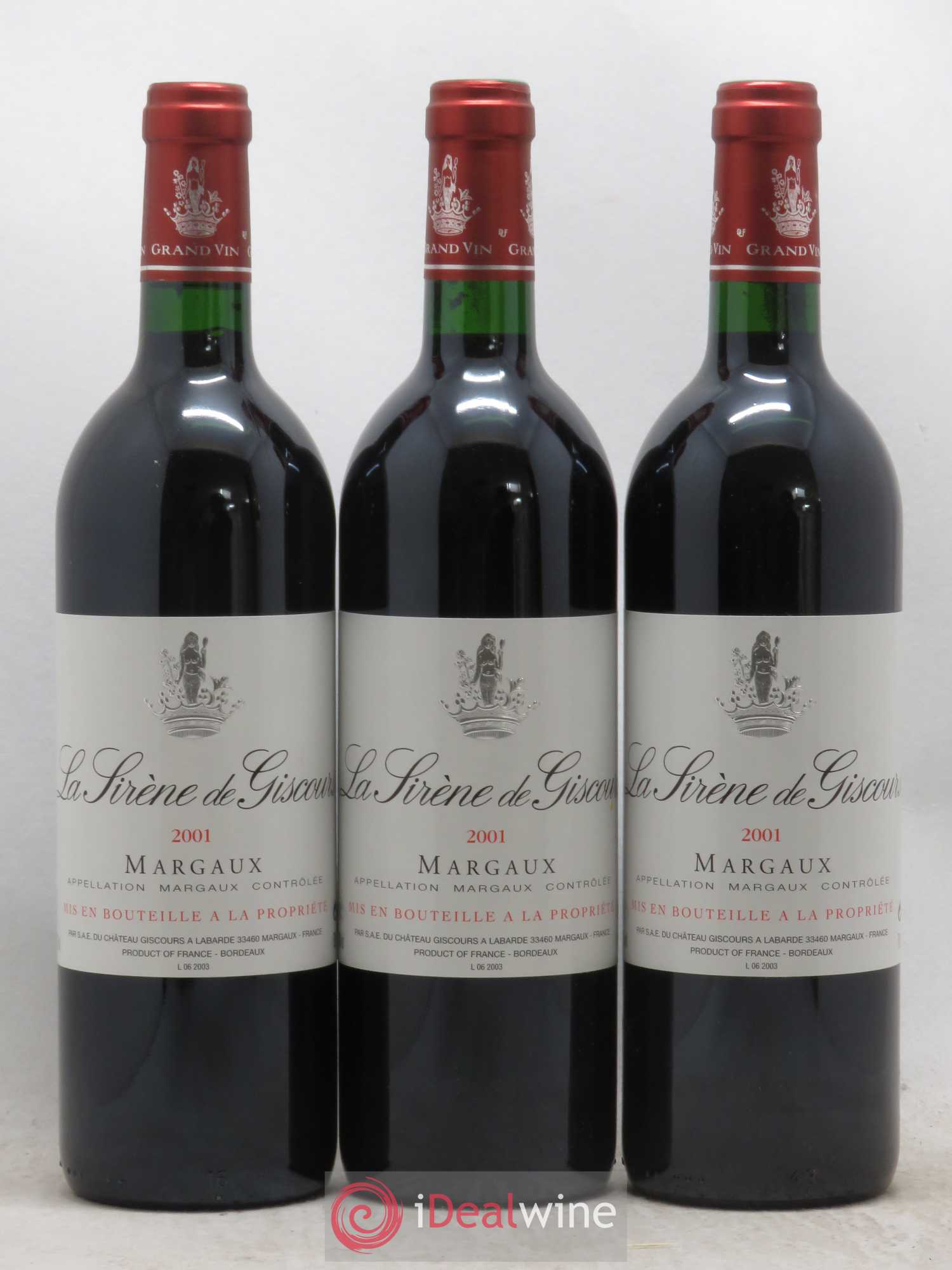 La Sirène de Giscours 2001 - Lot de 6 bouteilles - 2