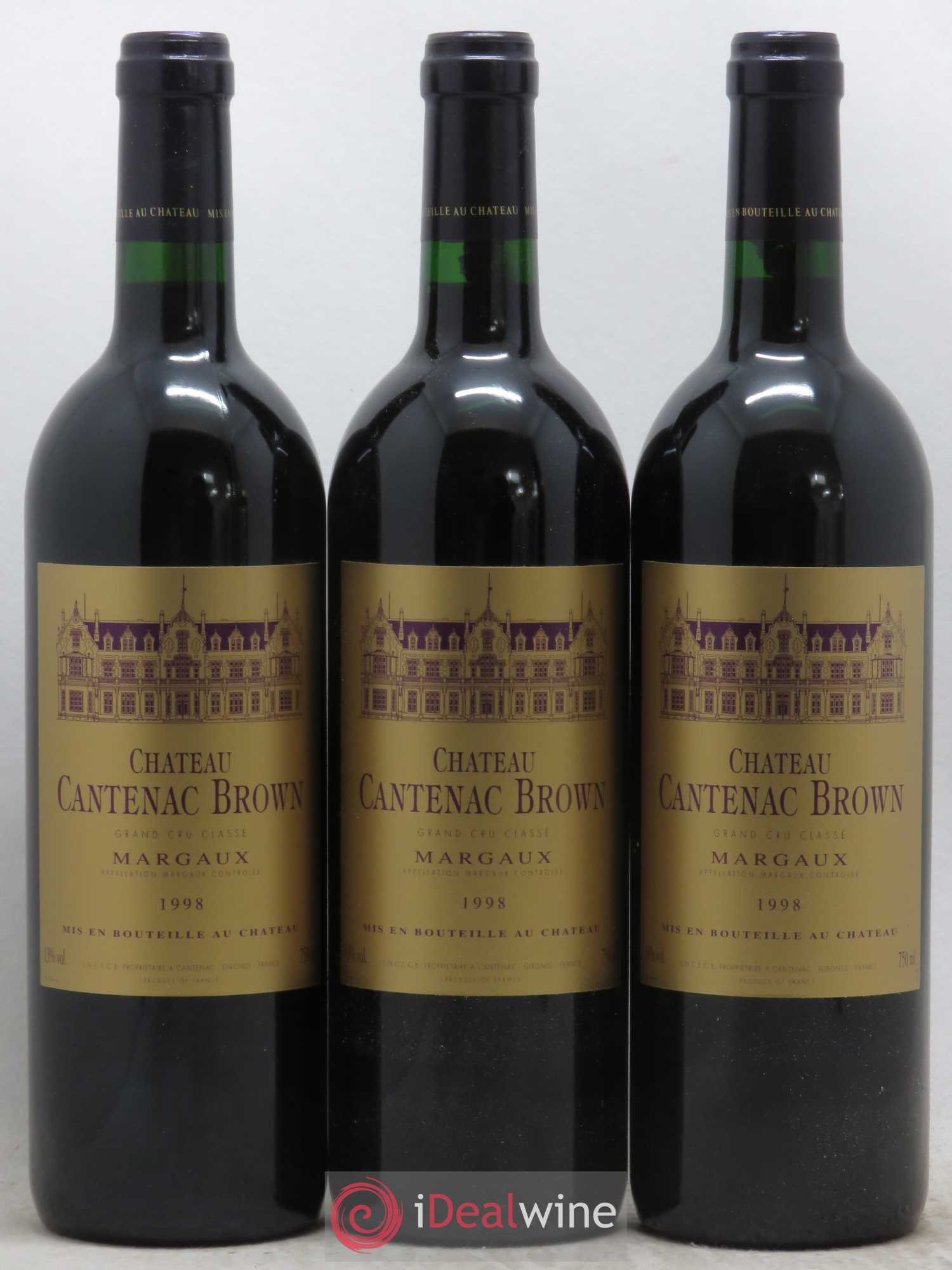 Château Cantenac Brown 3ème Grand Cru Classé 1998 - Lot de 6 bouteilles - 2