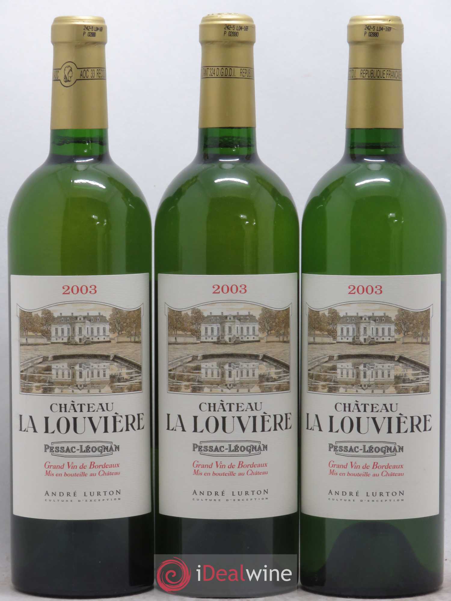 Château la Louvière 2003 - Lot de 6 bouteilles - 1