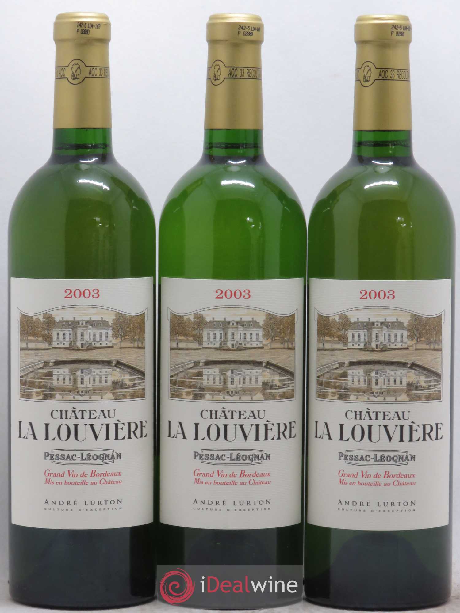 Château la Louvière 2003 - Lot de 6 bouteilles - 2
