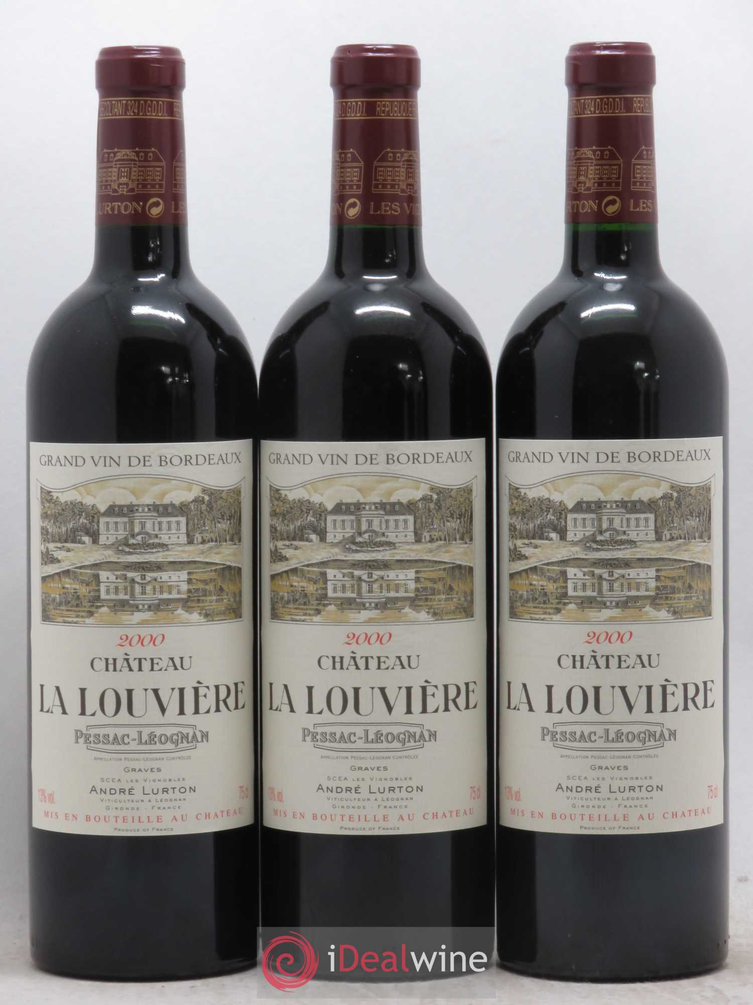 Château la Louvière 2000 - Lot de 6 bouteilles - 1