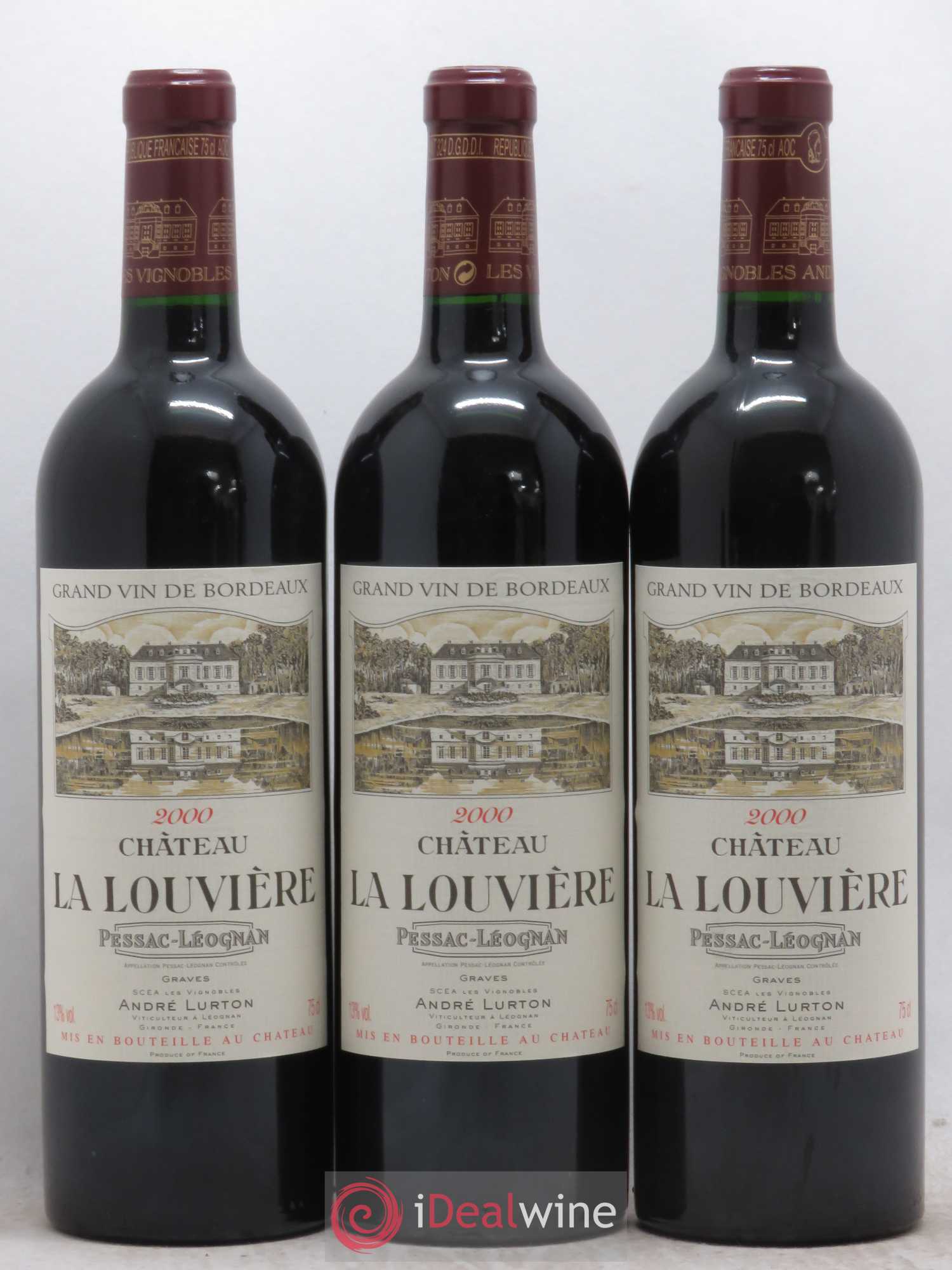 Château la Louvière 2000 - Lot de 6 bouteilles - 2