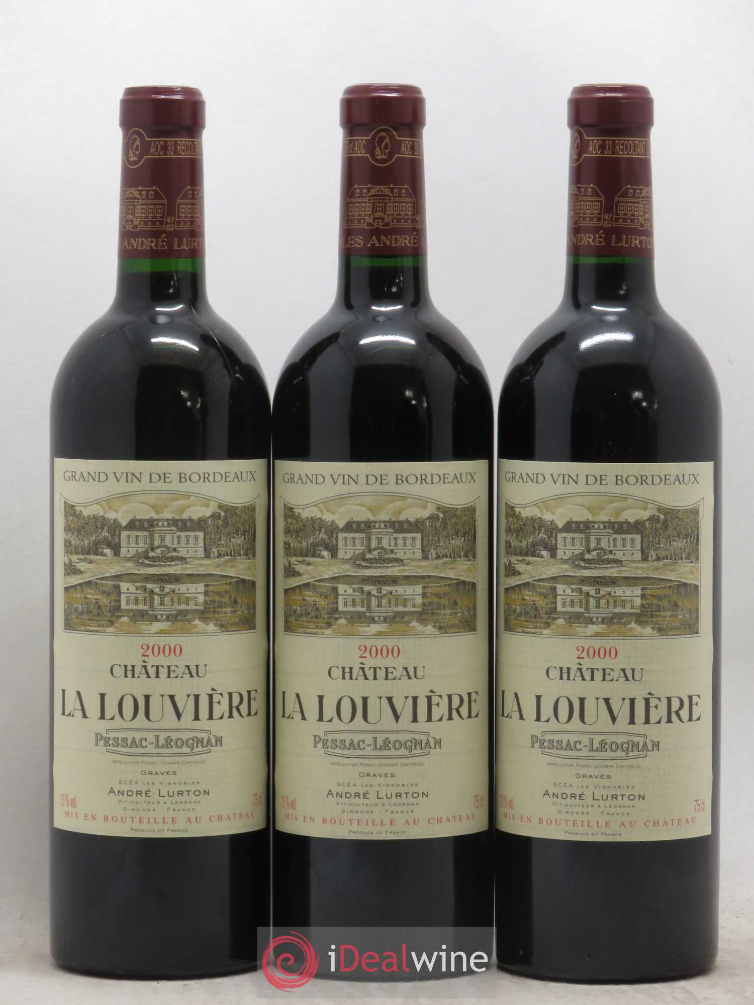 Château la Louvière 2000 - Lot de 6 bouteilles - 1