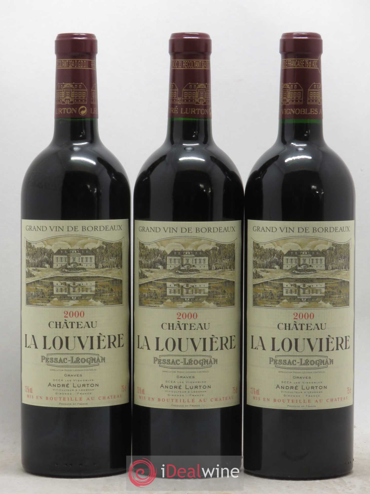 Château la Louvière 2000 - Lot de 6 bouteilles - 2