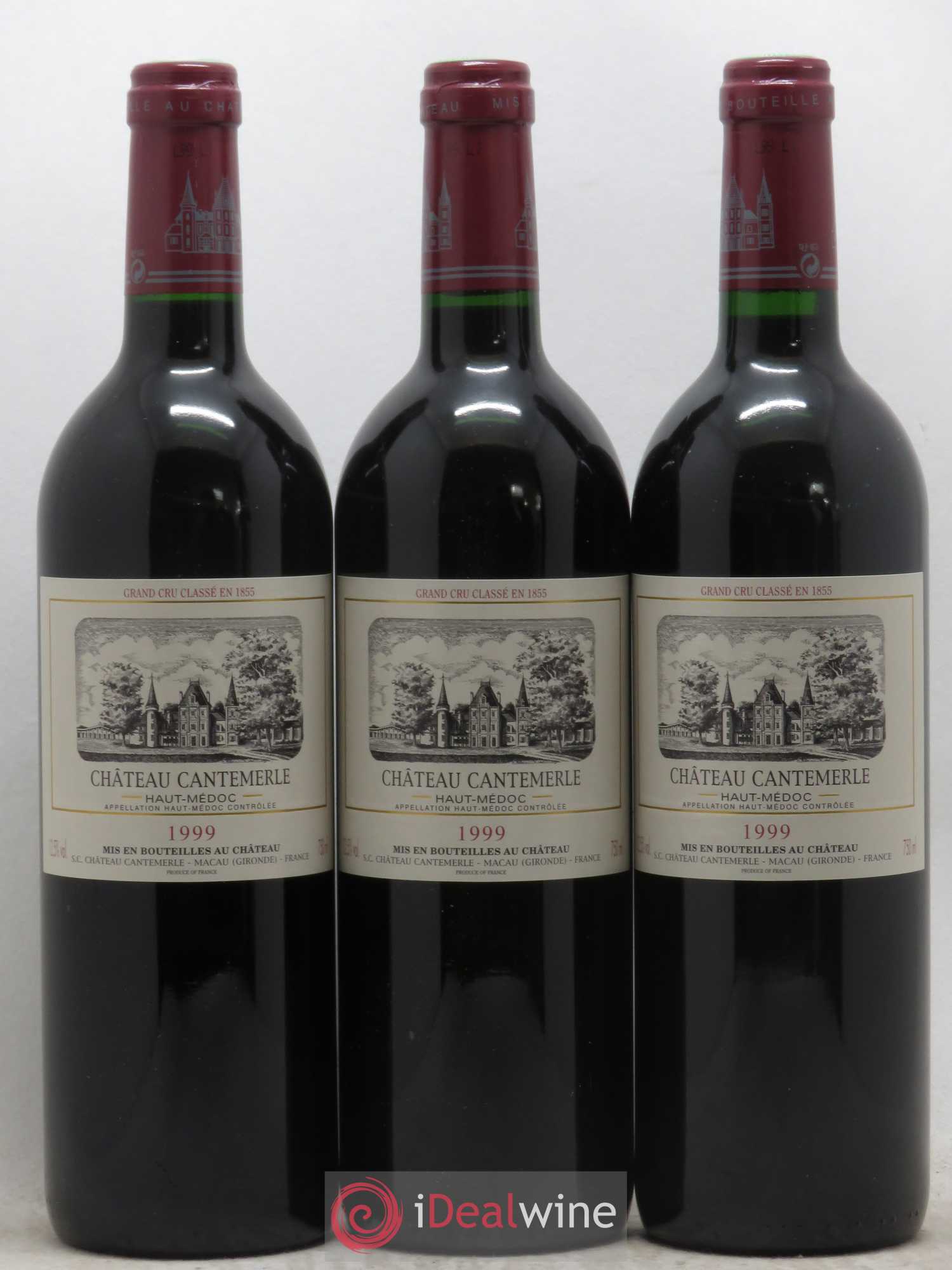 Château Cantemerle 5ème Grand Cru Classé 1999 - Lot de 6 bouteilles - 1