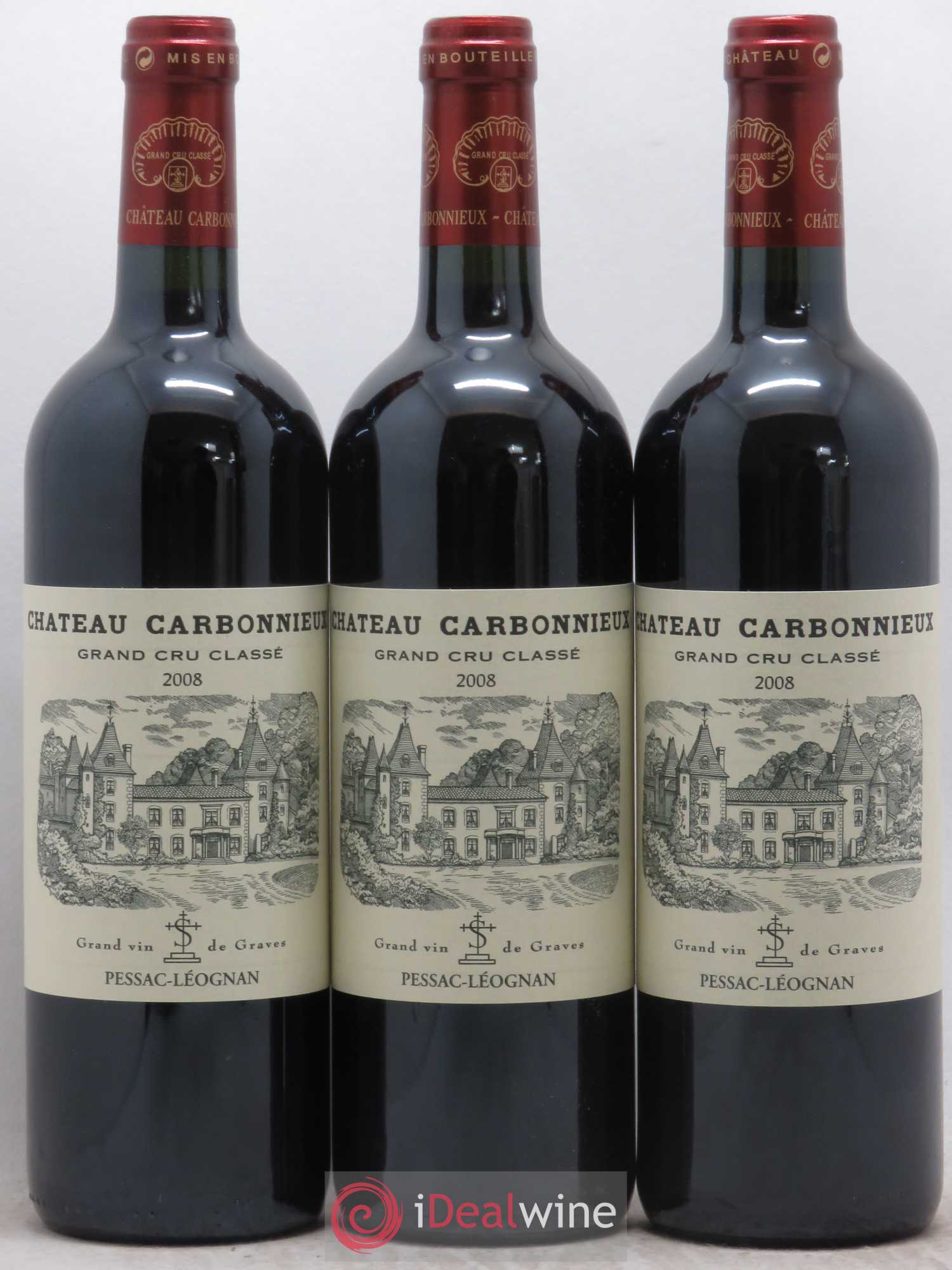 Château Carbonnieux Cru Classé de Graves 2008 - Lot de 6 bouteilles - 2