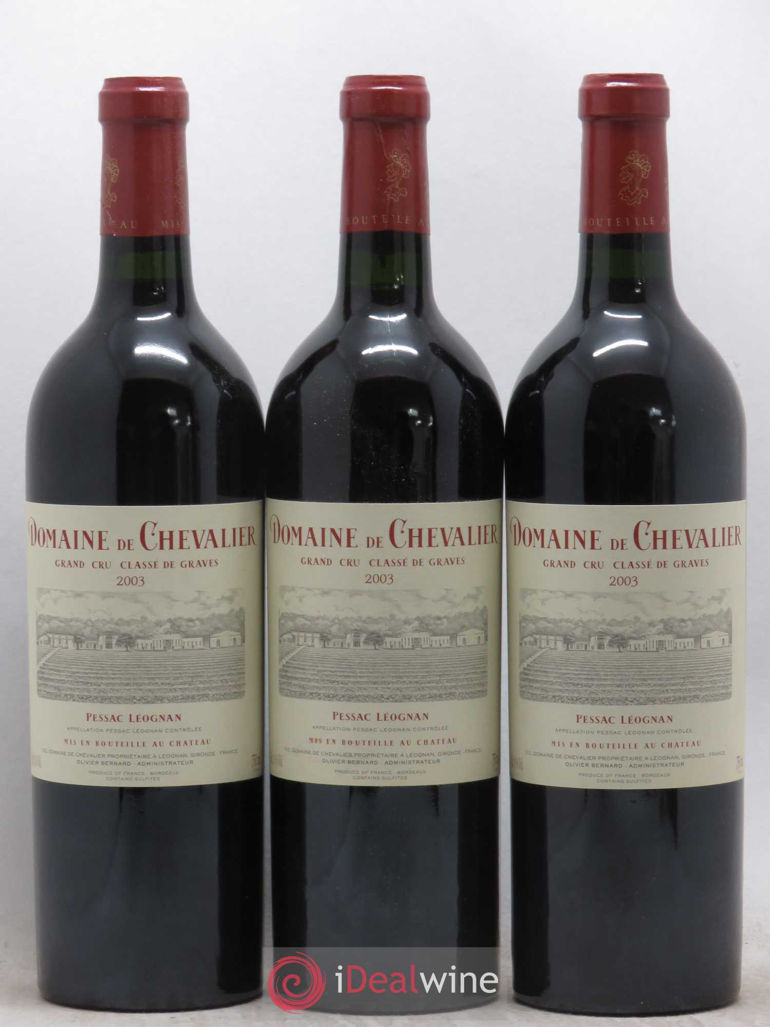 Domaine de Chevalier Cru Classé de Graves 2003 - Lot de 12 bouteilles - 1