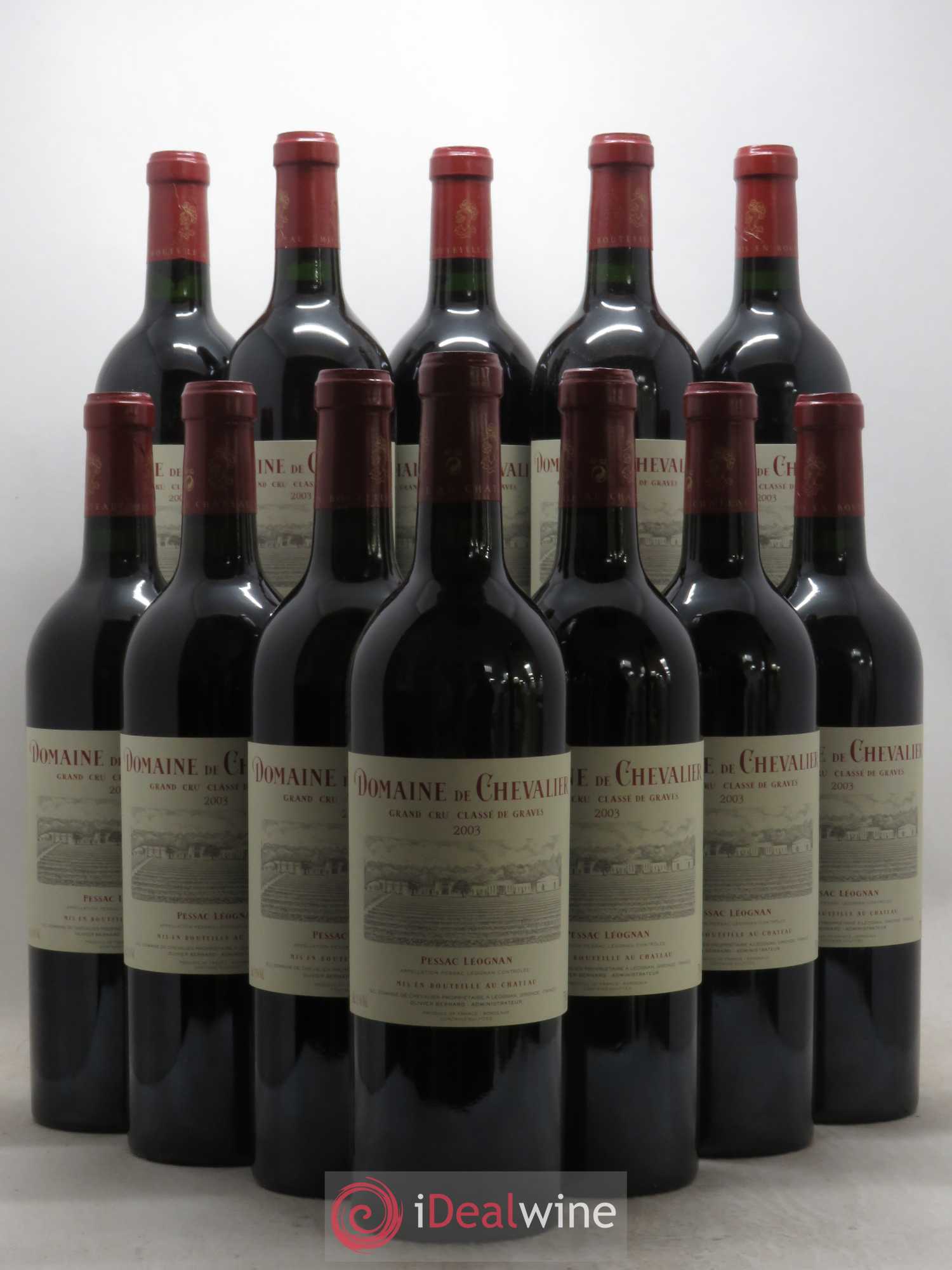 Domaine de Chevalier Cru Classé de Graves 2003 - Lot de 12 bouteilles - 0