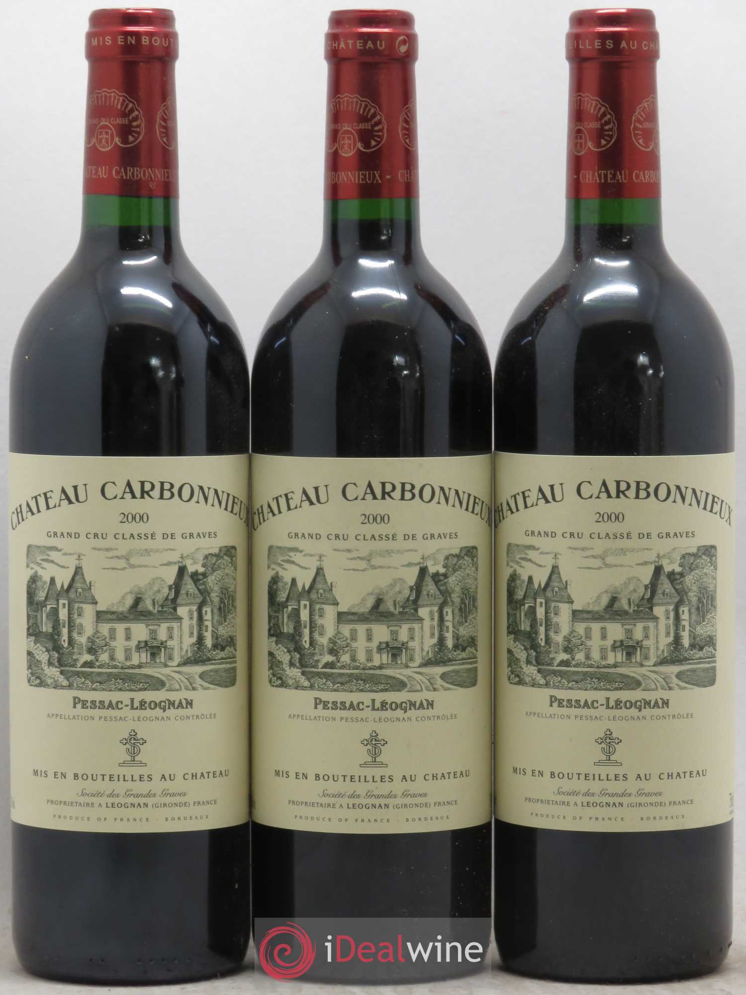 Château Carbonnieux Cru Classé de Graves 2000 - Lot de 6 bouteilles - 2