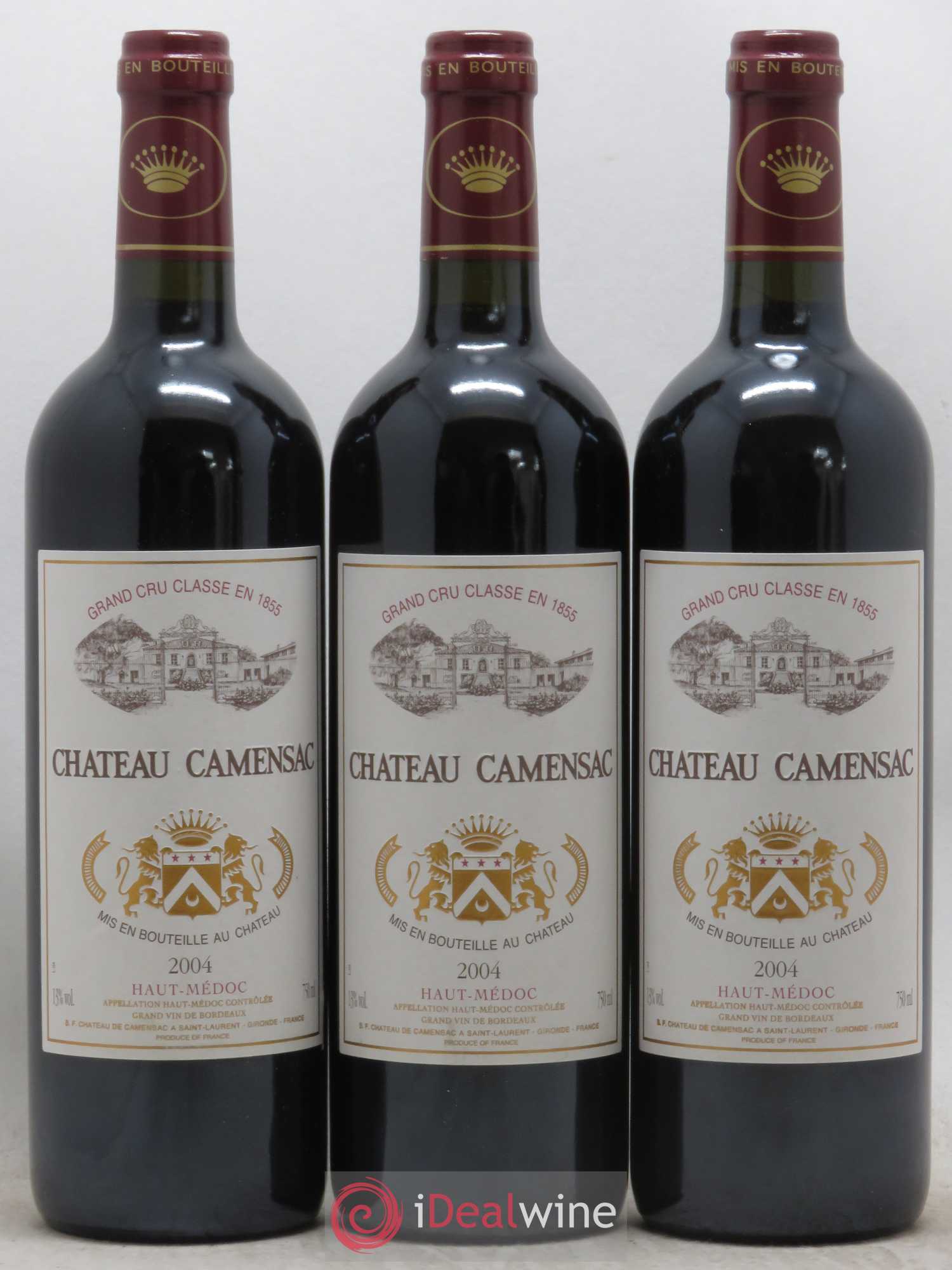 Château Camensac 5ème Grand Cru Classé 2004 - Lot de 12 bouteilles - 1
