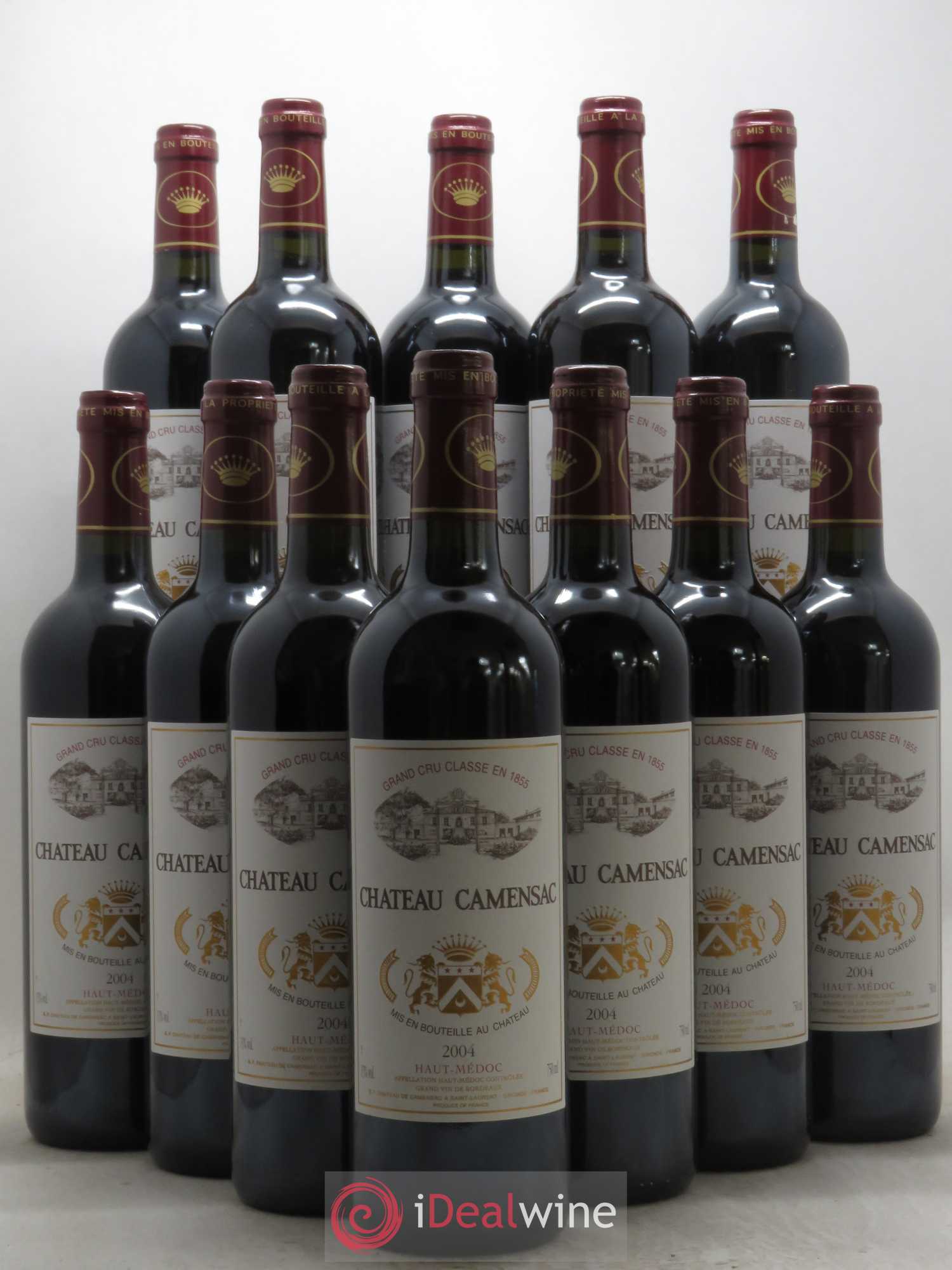 Château Camensac 5ème Grand Cru Classé 2004 - Lot de 12 bouteilles - 0