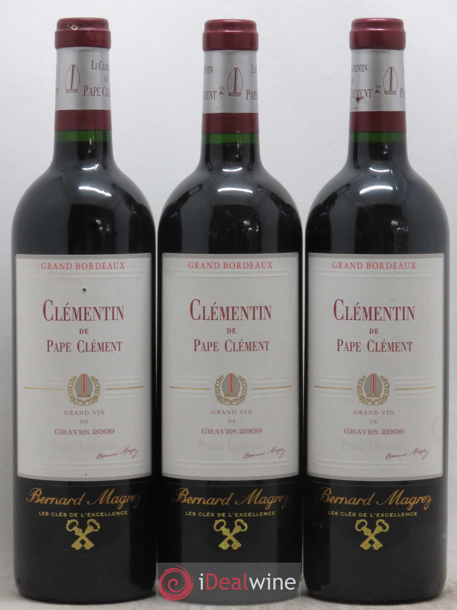 Le Clémentin de Pape Clément Second Vin 2009 - Lot de 3 bouteilles - 0