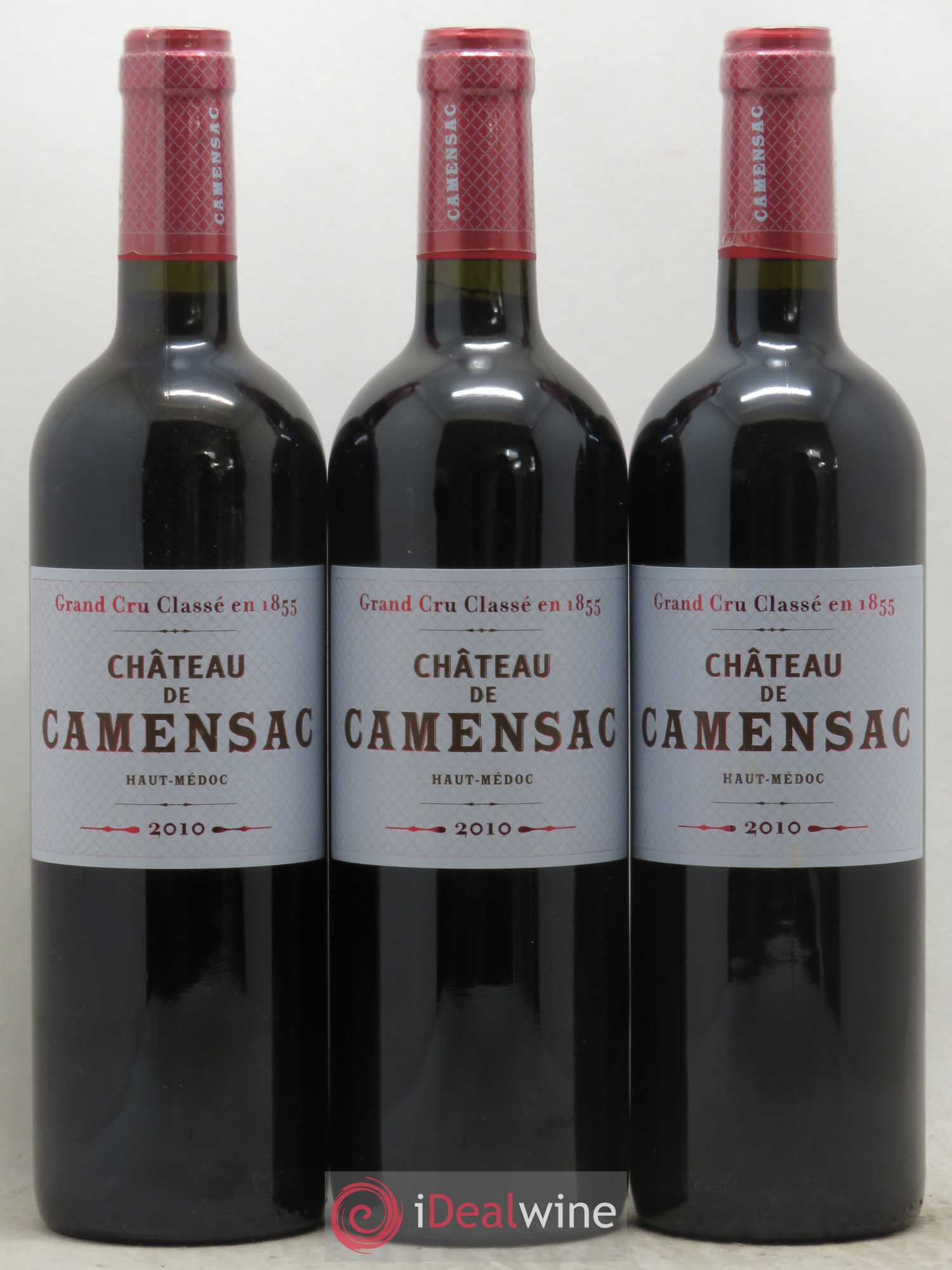 Château Camensac 5ème Grand Cru Classé 2010 - Lot de 3 bouteilles - 0
