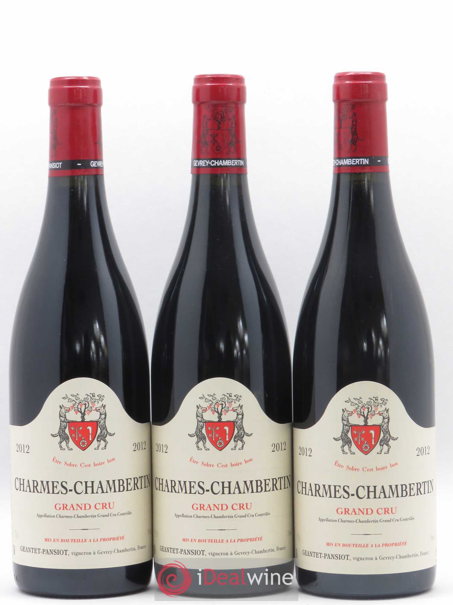 Charmes-Chambertin Grand Cru Geantet-Pansiot 2012 - Lot de 6 bouteilles - 1