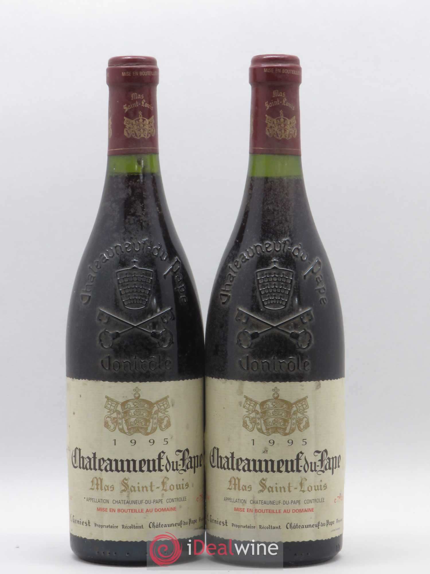 Châteauneuf-du-Pape Mas Saint-Louis 1995 - Lot de 2 bouteilles - 0