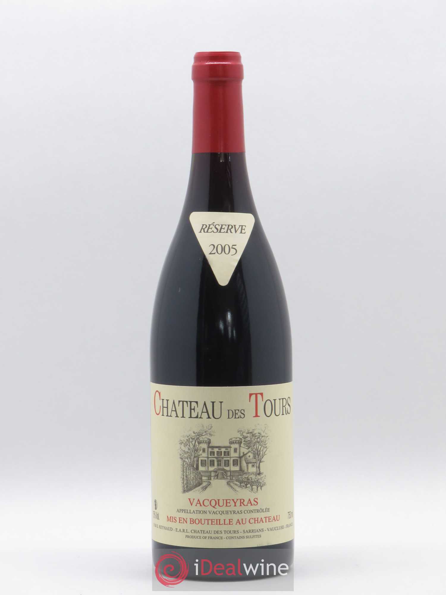 Vacqueyras Château des Tours Emmanuel Reynaud 2005 - Lot de 1 bouteille - 0
