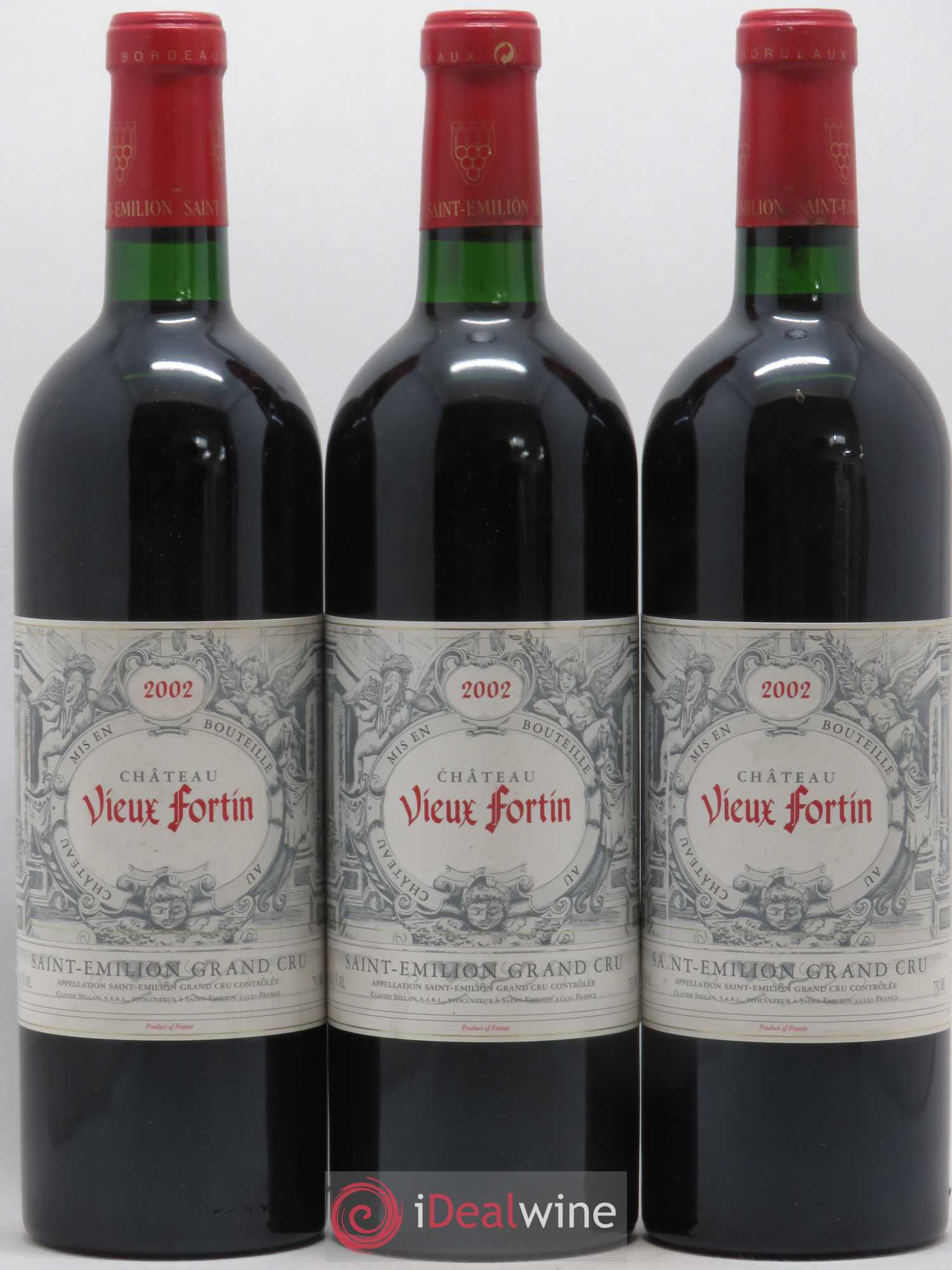 Saint-Émilion Grand Cru Château Vieux Fortin 2002 - Posten von 3 Flaschen - 0