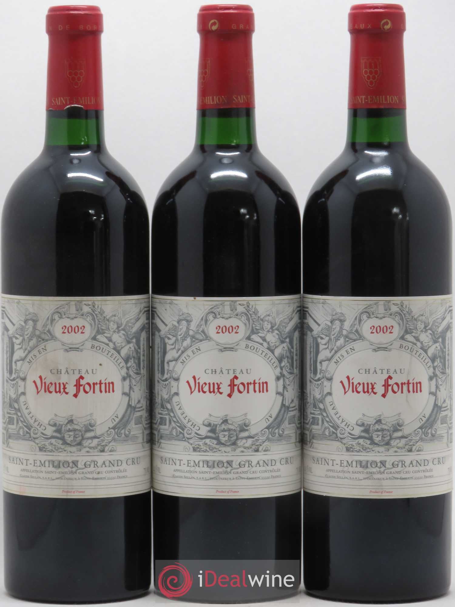 Saint-Émilion Grand Cru Château Vieux Fortin 2002 - Lot de 3 bouteilles - 0