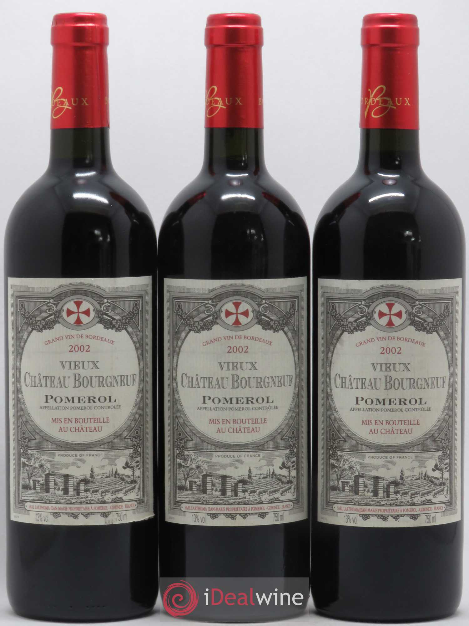 Vieux Château Bourgneuf 2002 - Lot de 6 bouteilles - 1