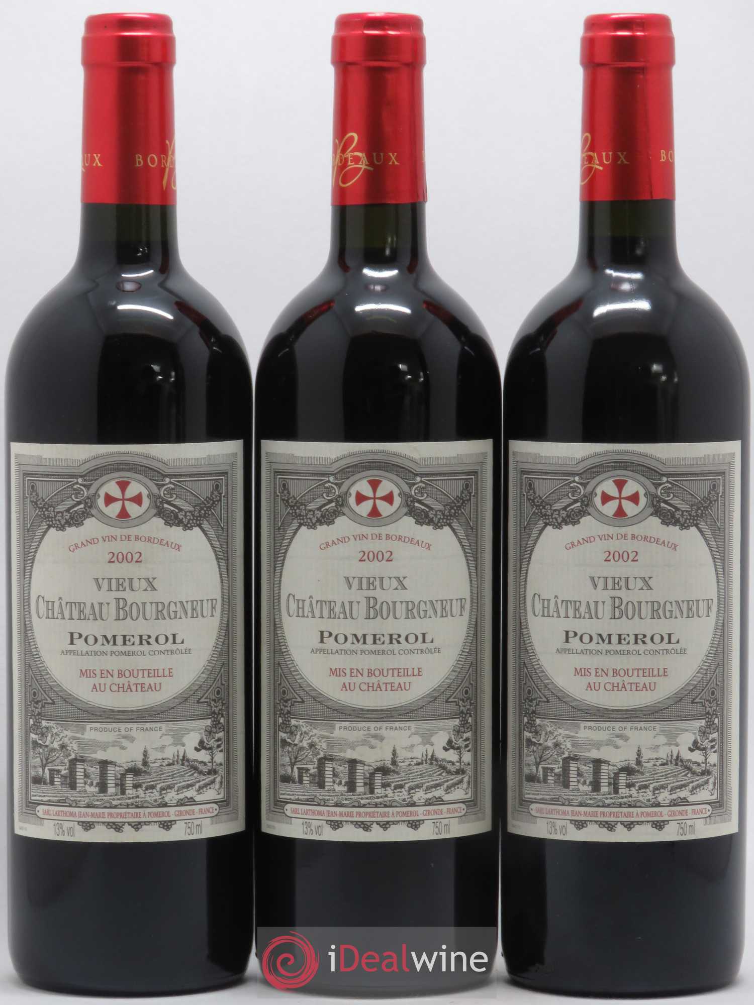 Vieux Château Bourgneuf 2002 - Lot de 6 bouteilles - 2