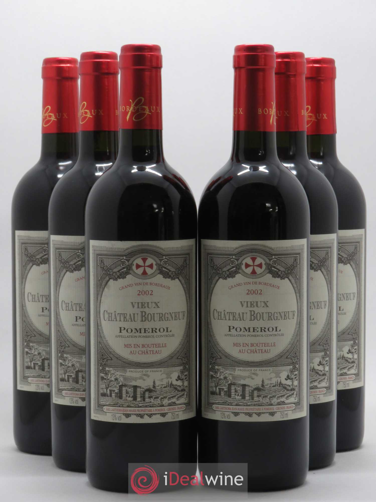 Vieux Château Bourgneuf 2002 - Lot de 6 bouteilles - 0
