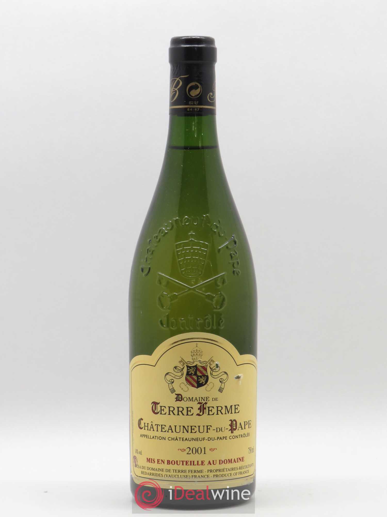 Châteauneuf-du-Pape Domaine de Terre Ferme 2001 - Posten von 1 Flasche - 0