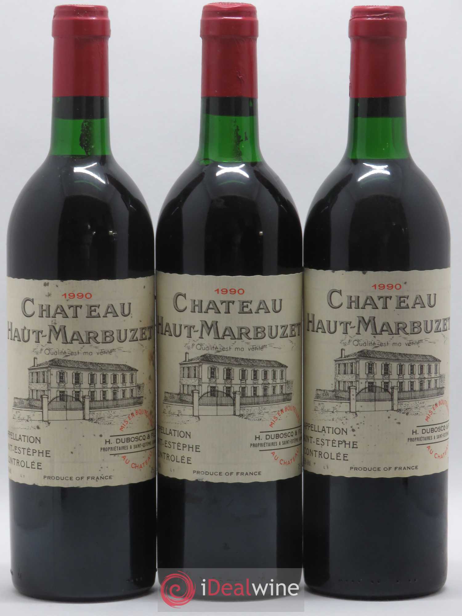 Château Haut Marbuzet 1990 - Lot de 6 bouteilles - 2