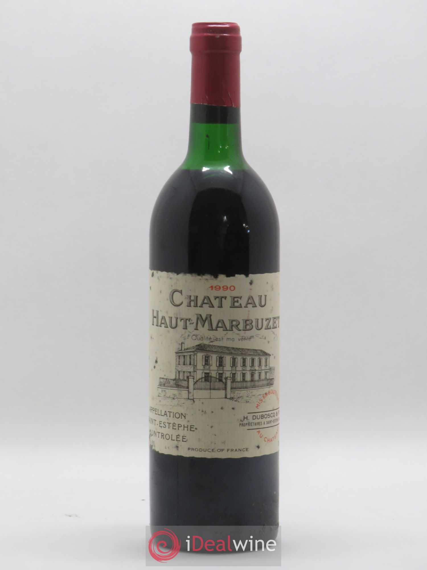 Château Haut Marbuzet 1990 - Lot de 1 bouteille - 0