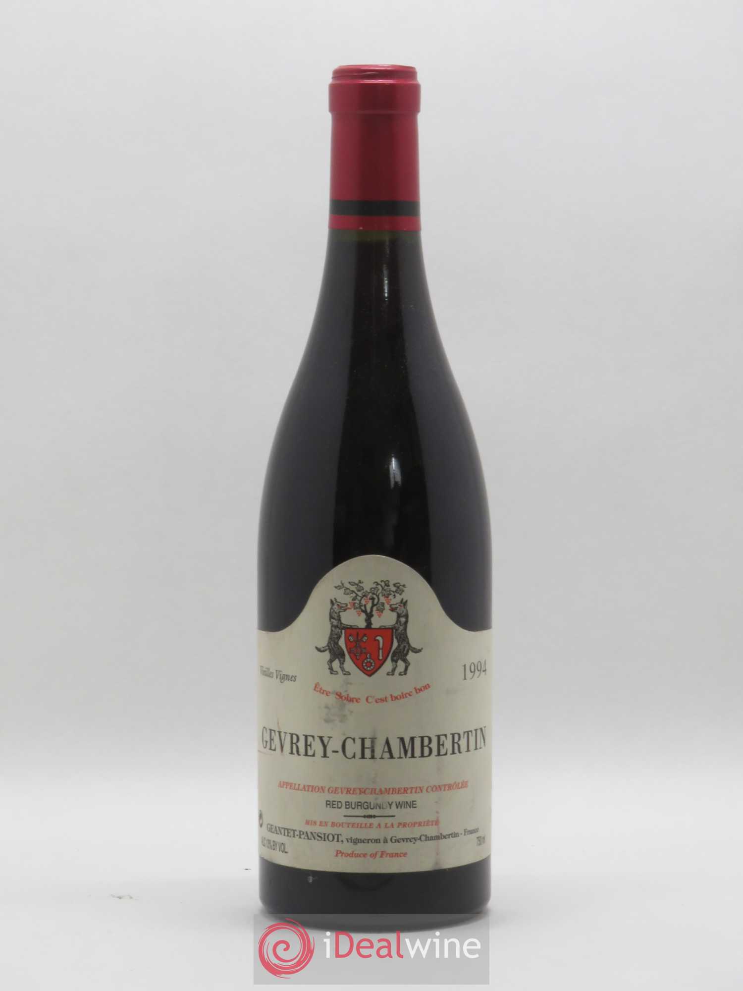 Gevrey-Chambertin Vieilles vignes Geantet-Pansiot 1994 - Lot de 1 bouteille - 0