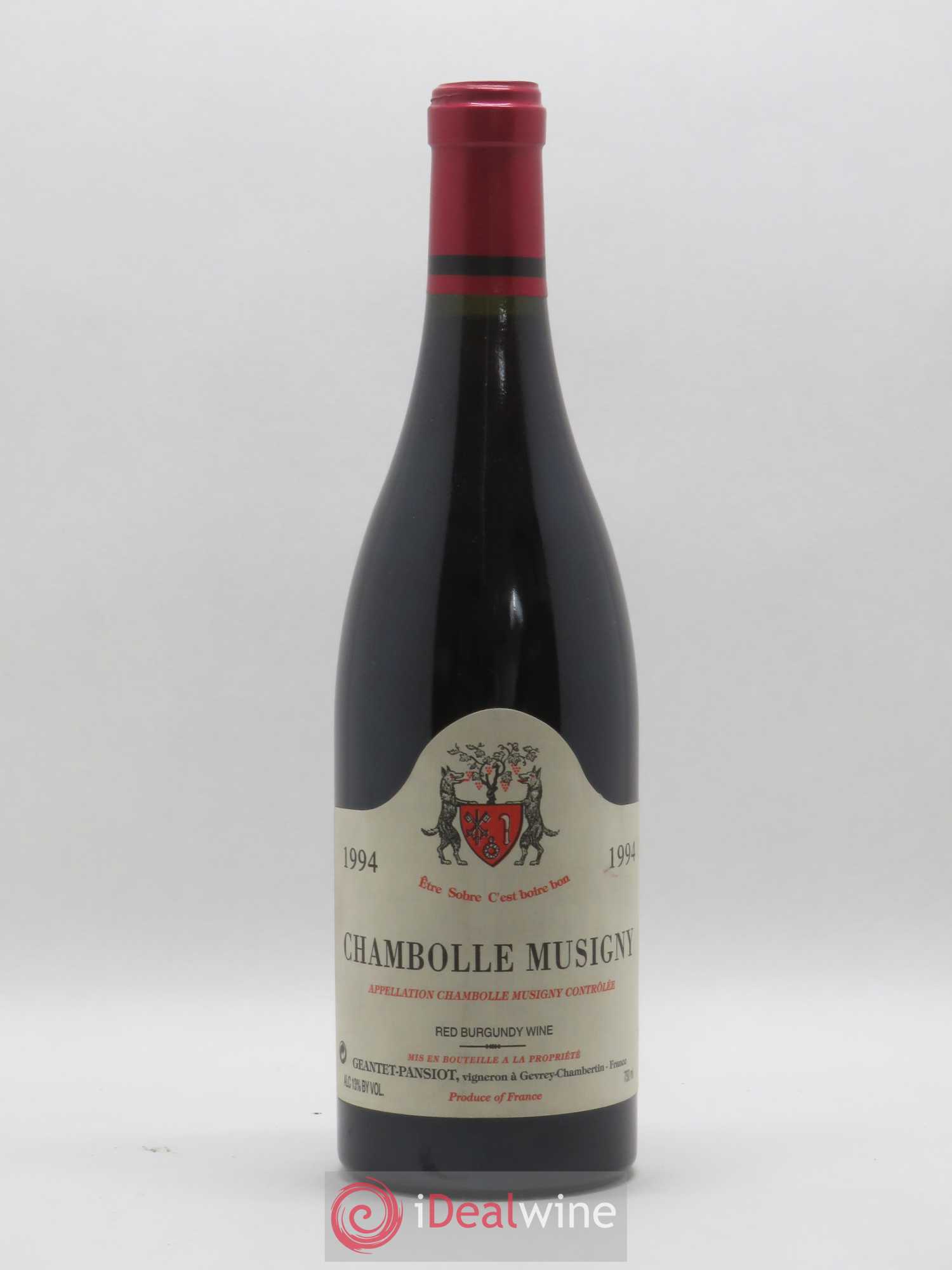 Chambolle-Musigny Vieilles vignes Geantet-Pansiot 1994 - Lot de 1 bouteille - 0