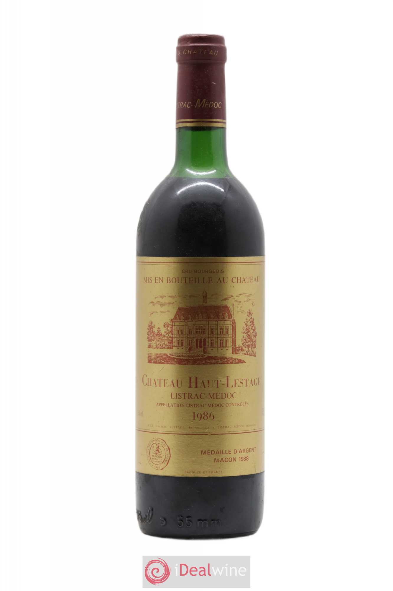 Listrac-Médoc Château Haut Lestage 1986 - Posten von 1 Flasche - 0
