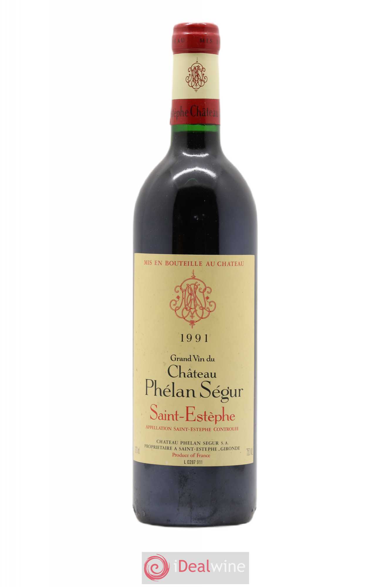 Château Phélan Ségur 1991 - Lot de 1 bouteille - 0