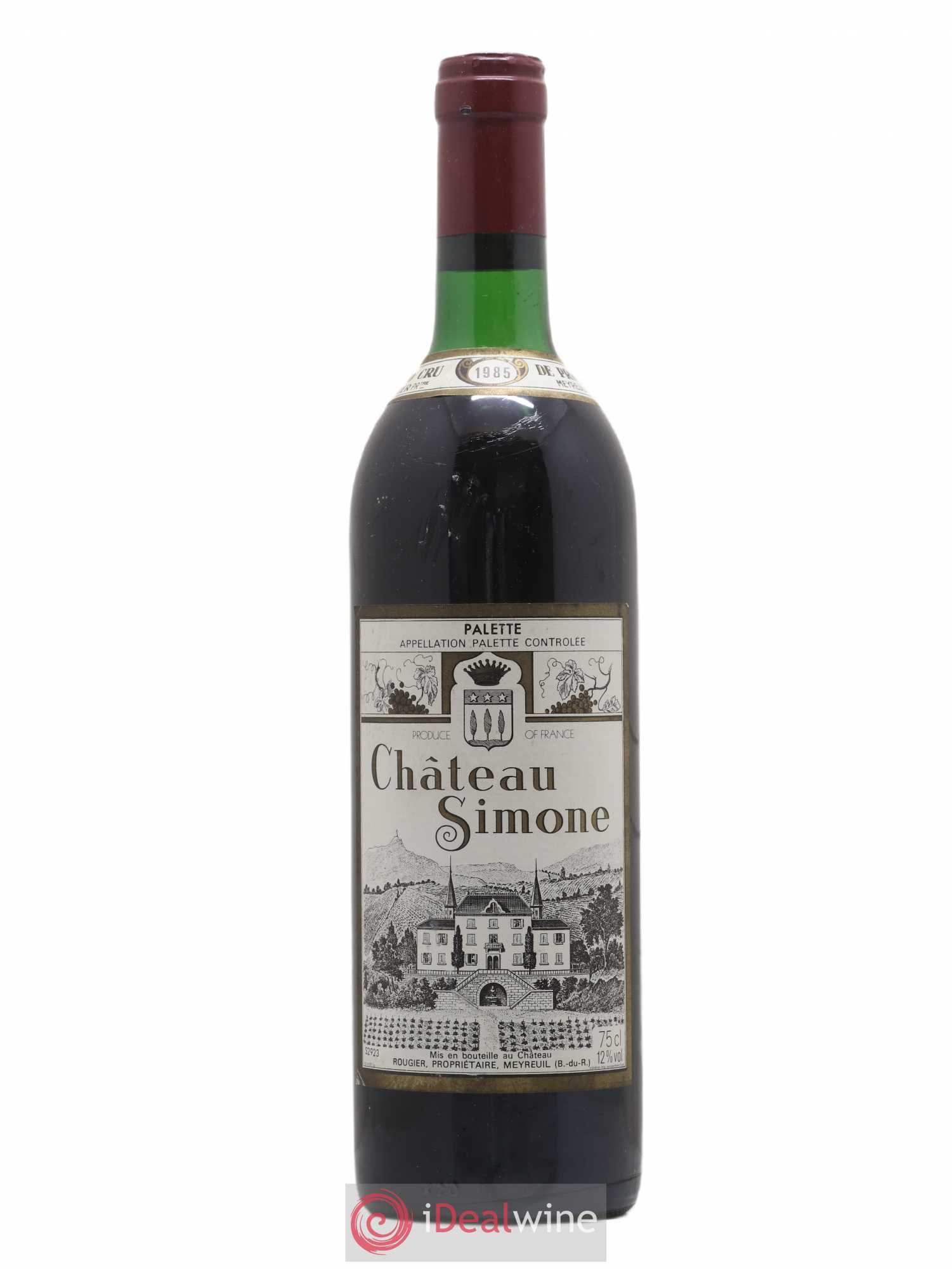 Palette Château Simone Famille Rougier 1985 - Lot de 1 bouteille - 0