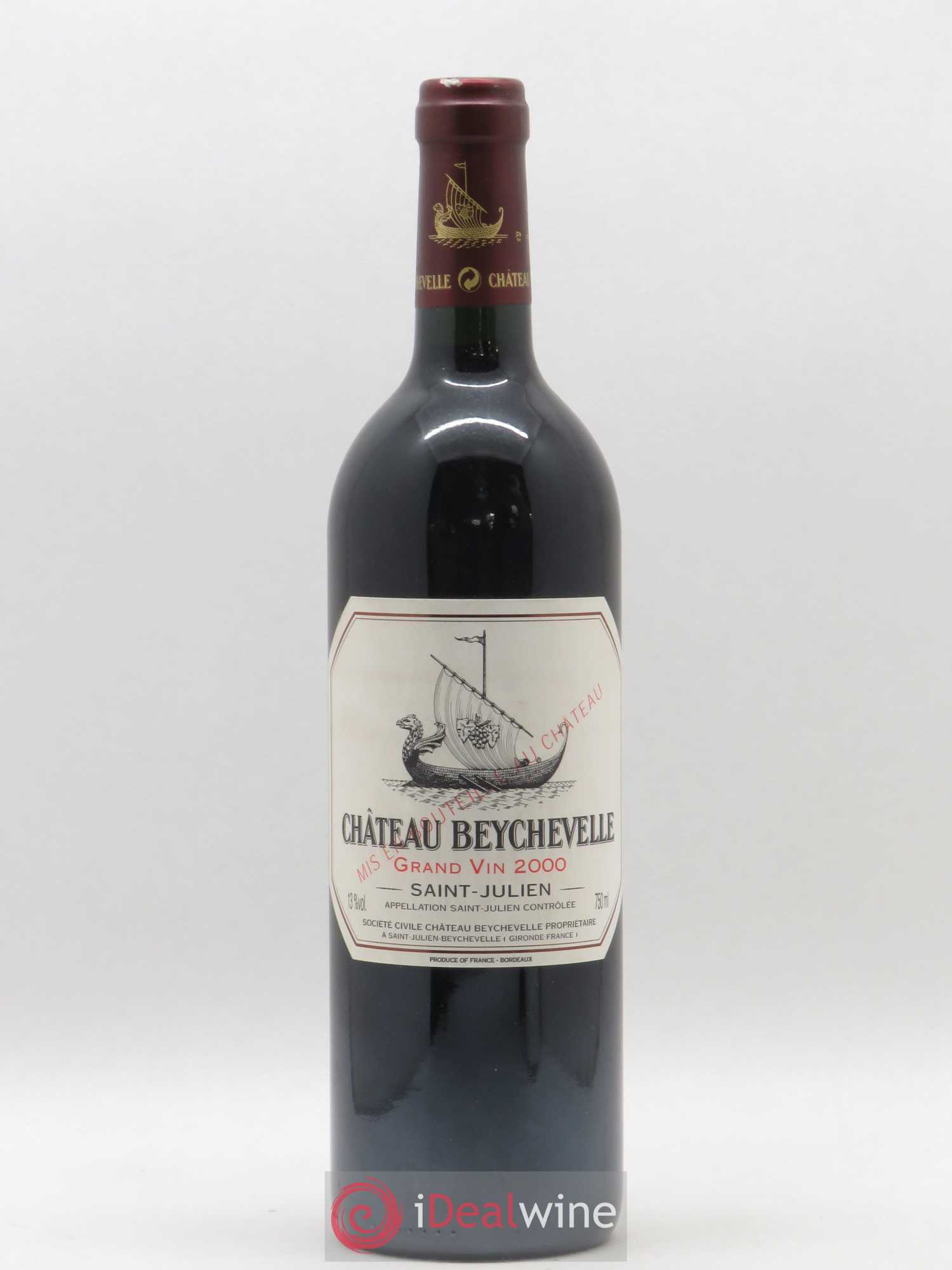 Château Beychevelle 4ème Grand Cru Classé 2000 - Lot de 1 bouteille - 0