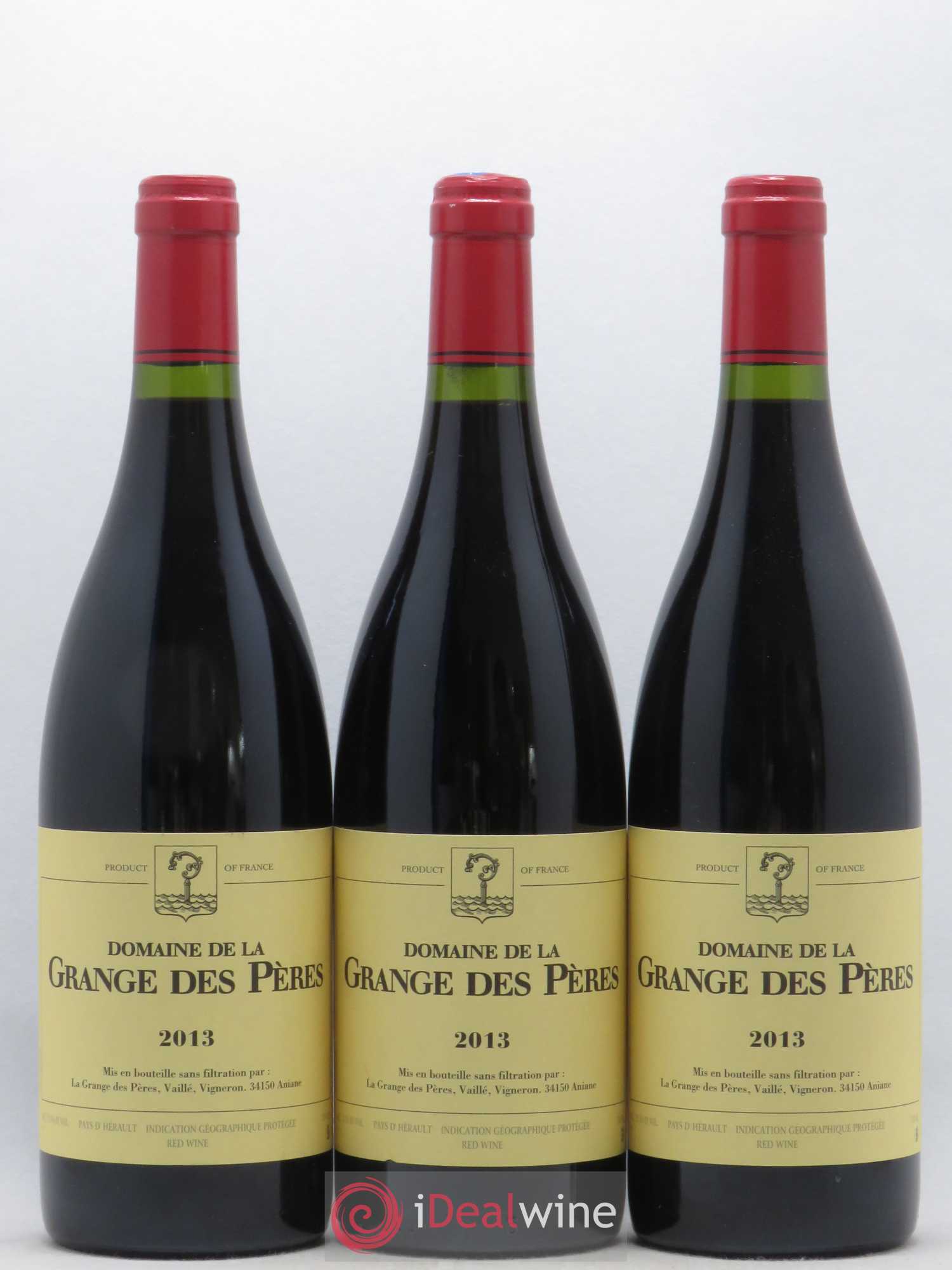 Pays d'Hérault Grange des Pères Laurent Vaillé 2013 - Lot de 3 bouteilles - 0