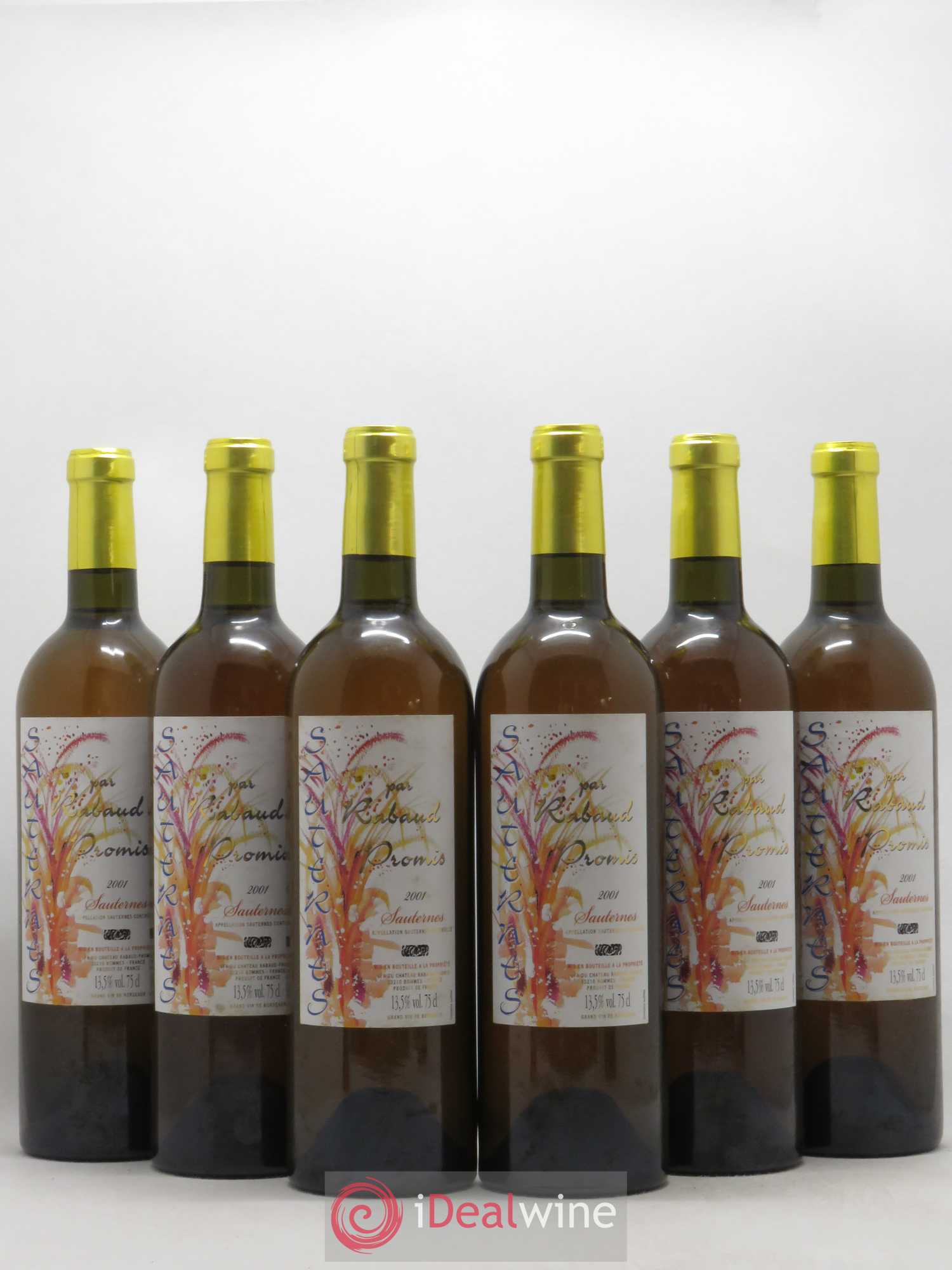 Sauternes par Rabaud Promis 2001 - Lot de 6 bouteilles - 0