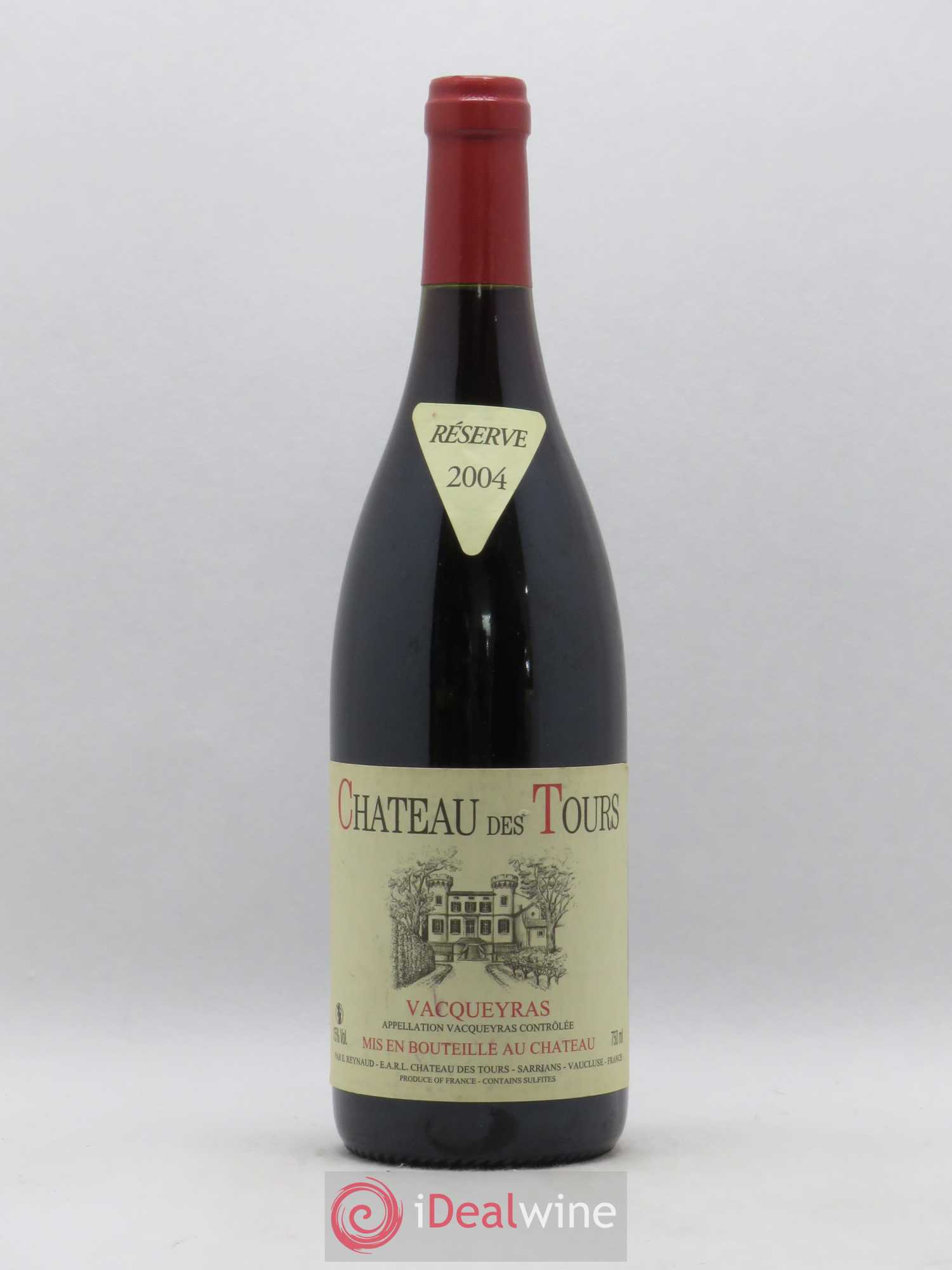 Vacqueyras Château des Tours Emmanuel Reynaud 2004 - Lot de 1 bouteille - 0