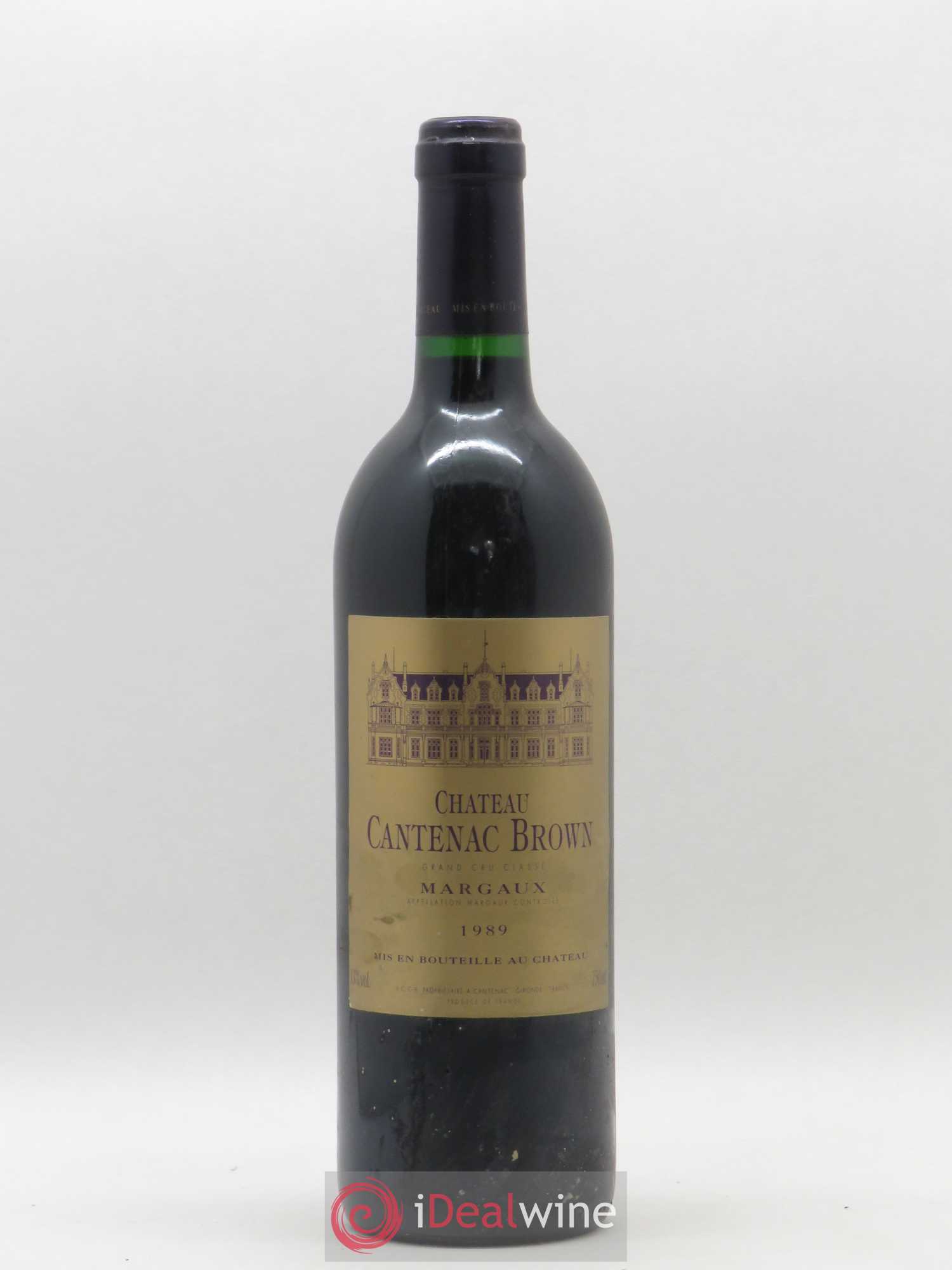 Château Cantenac Brown 3ème Grand Cru Classé 1989 - Lot de 1 bouteille - 0