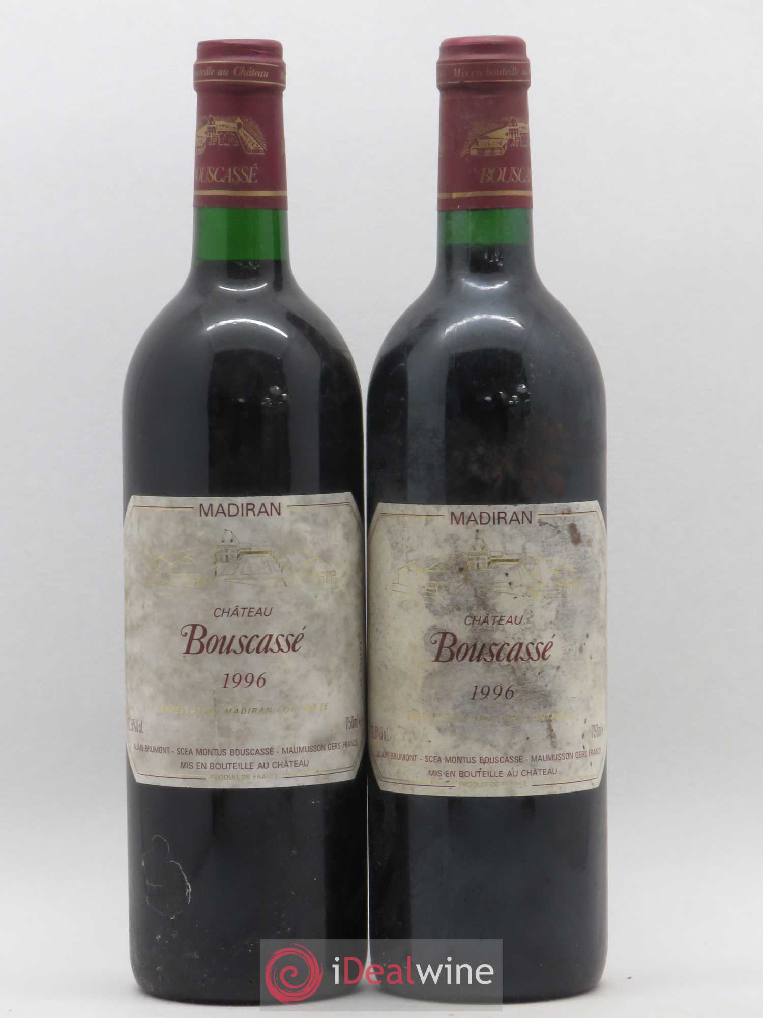Madiran Château Bouscassé Alain Brumont 1996 - Lot de 2 bouteilles - 0