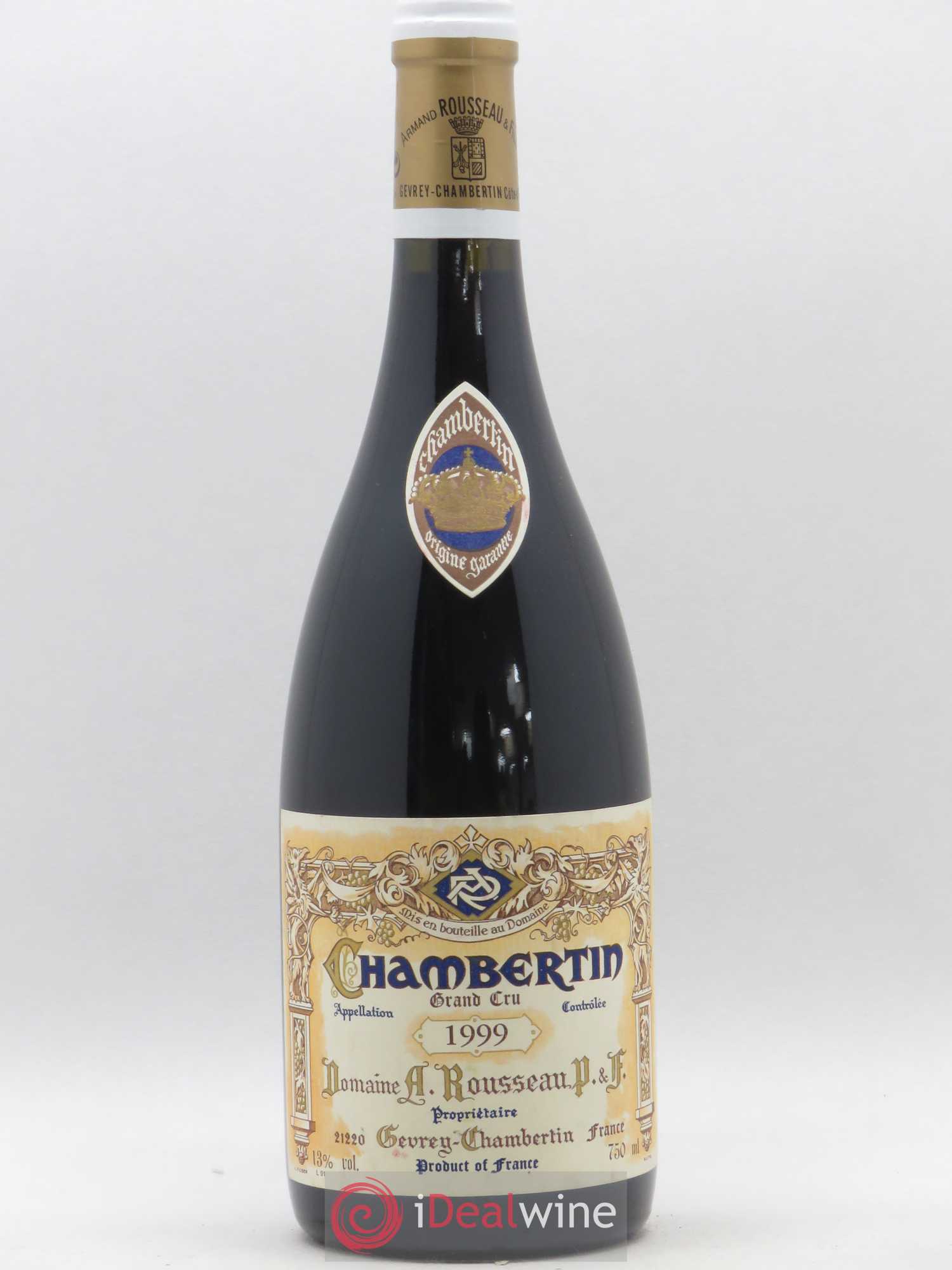 Chambertin Grand Cru Armand Rousseau (Domaine) 1999 - Lot de 1 bouteille - 0