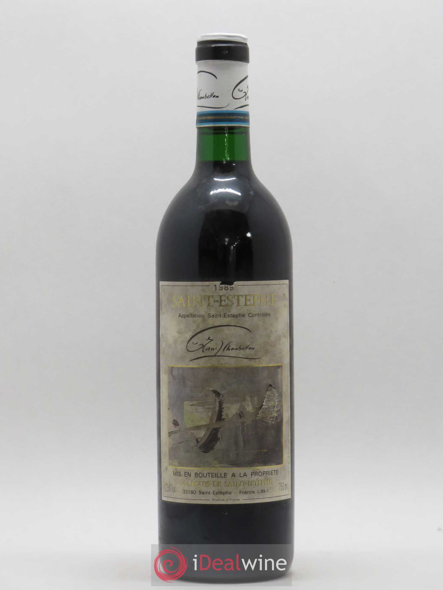 Saint-Estèphe Chambellan 1989 - Posten von 1 Flasche - 0