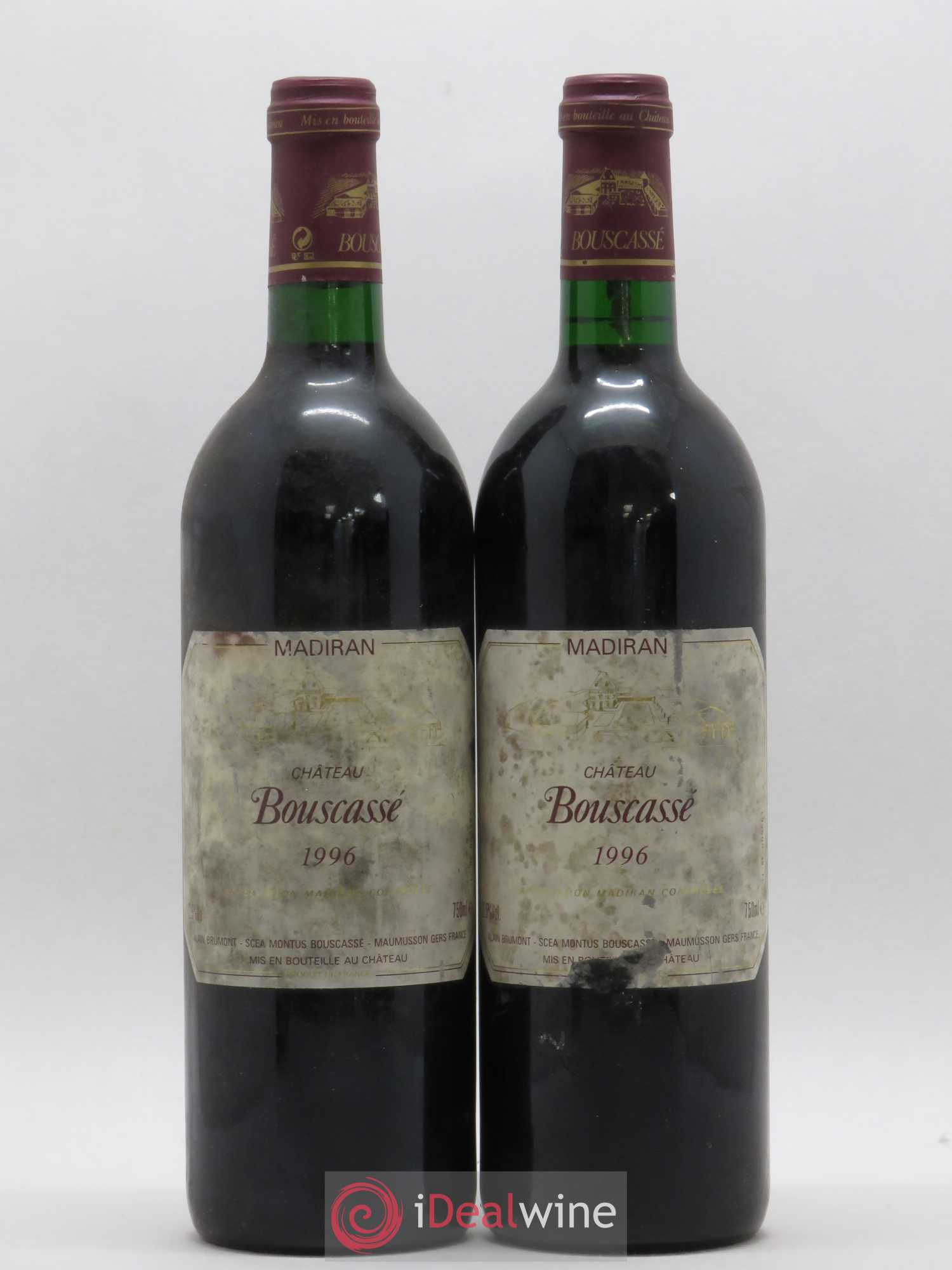 Madiran Château Bouscassé Alain Brumont 1996 - Lot de 2 bouteilles - 0