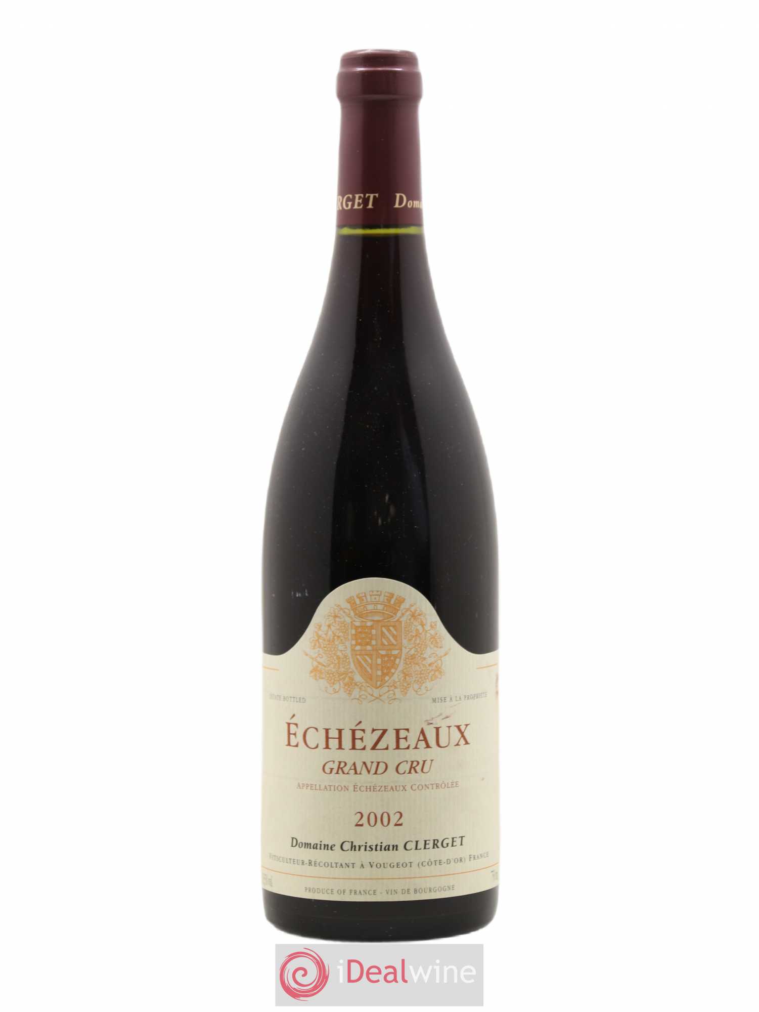 Echezeaux Grand Cru Christian Clerget 2002 - Lot de 1 bouteille - 0