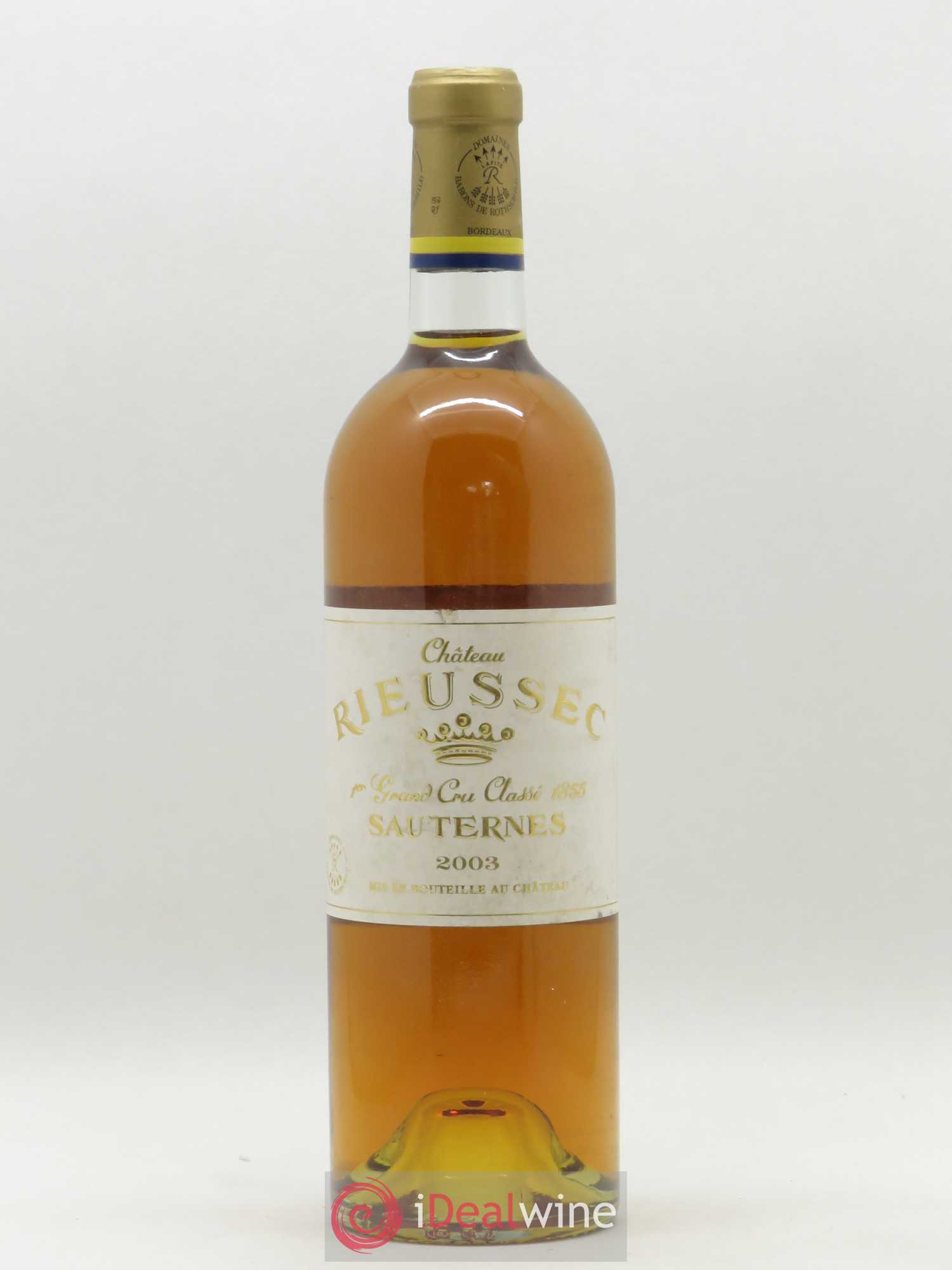 Château Rieussec 1er Grand Cru Classé 2003 - Posten von 1 Flasche - 0