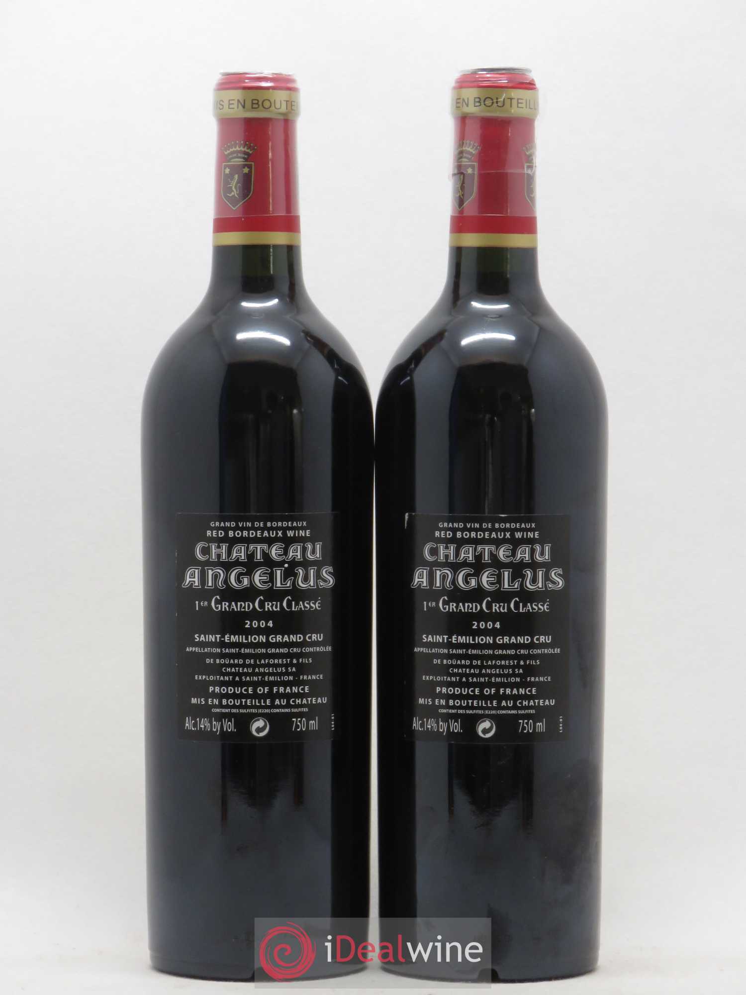 Château Angélus 1er Grand Cru Classé A 2004 - Lot de 2 bouteilles - 1