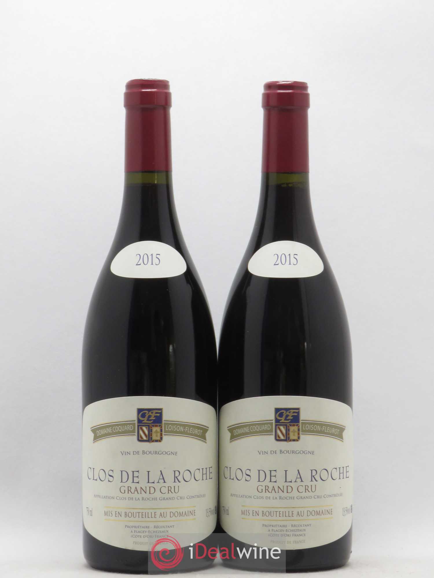 Clos de la Roche Grand Cru Maison Coquard Loison-Fleurot 2015 - Posten von 2 Flaschen - 0