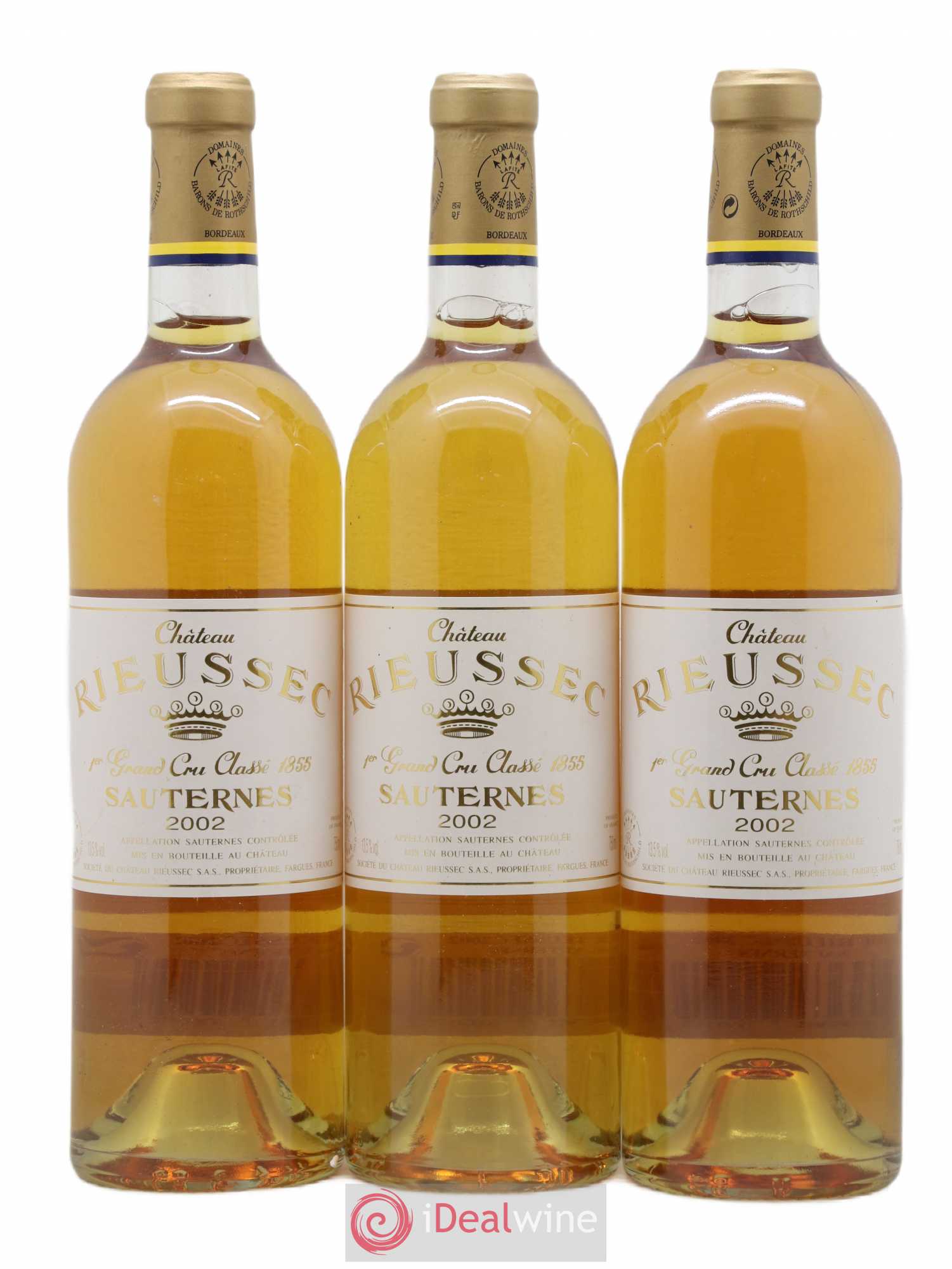 Château Rieussec 1er Grand Cru Classé 2002 - Lotto di 3 bottiglie - 0