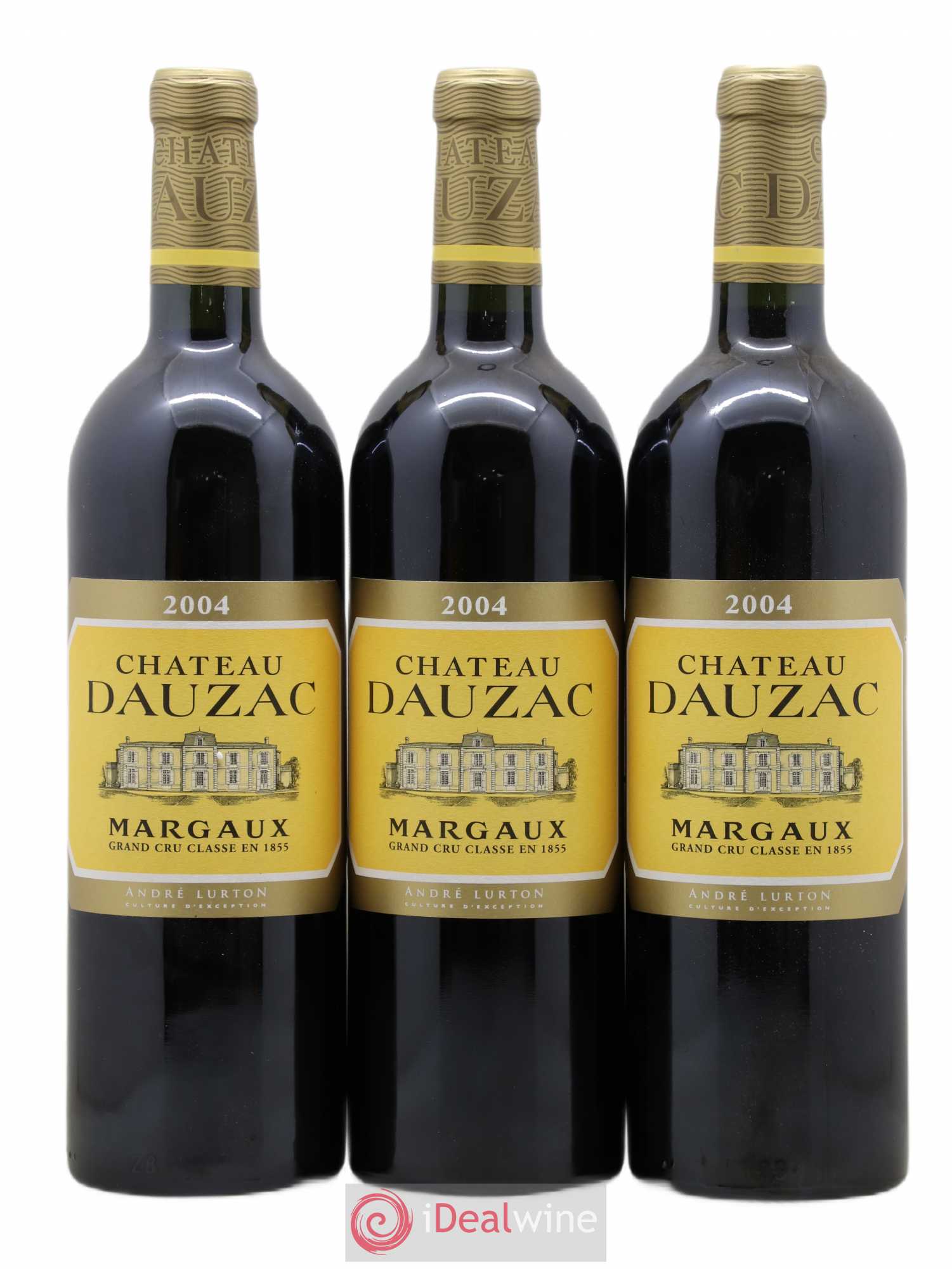 Château Dauzac 5ème Grand Cru Classé 2004 - Lot de 3 bouteilles - 0