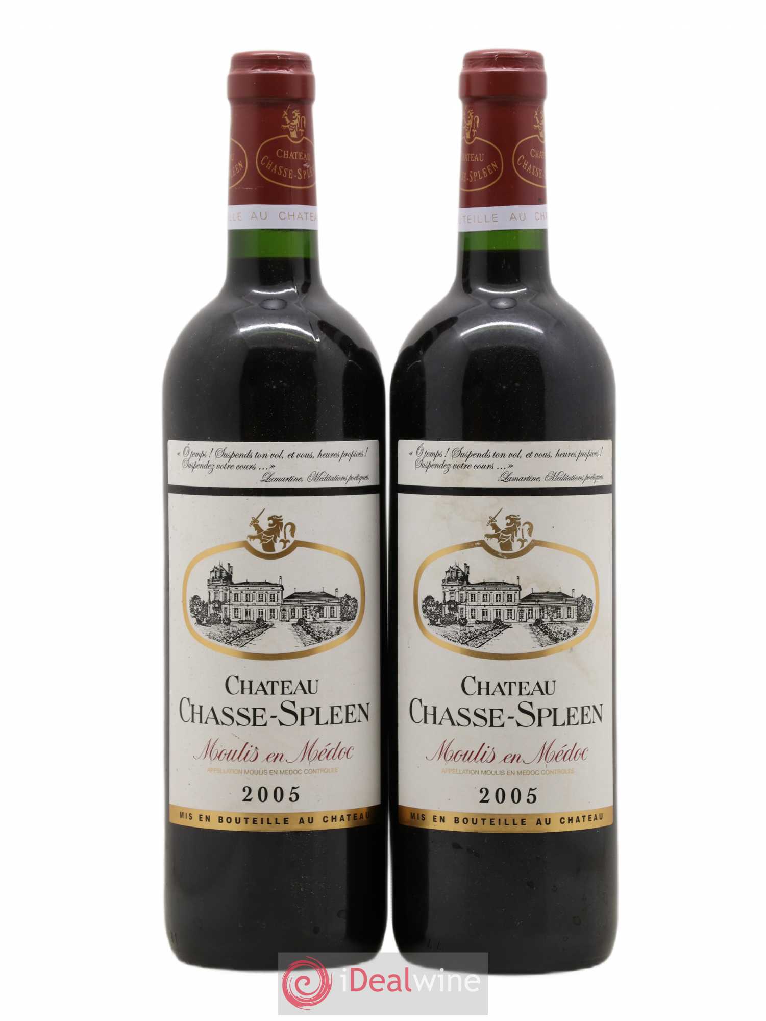 Château Chasse Spleen 2005 - Lot de 2 bouteilles - 0
